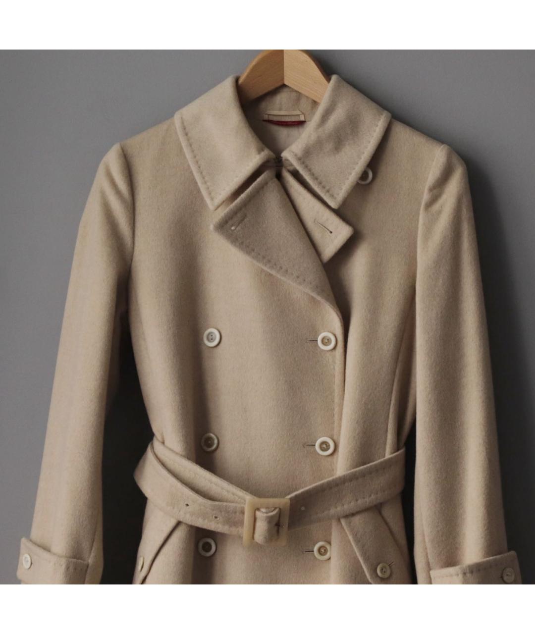 MAX MARA STUDIO Бежевое кашемировое пальто, фото 4