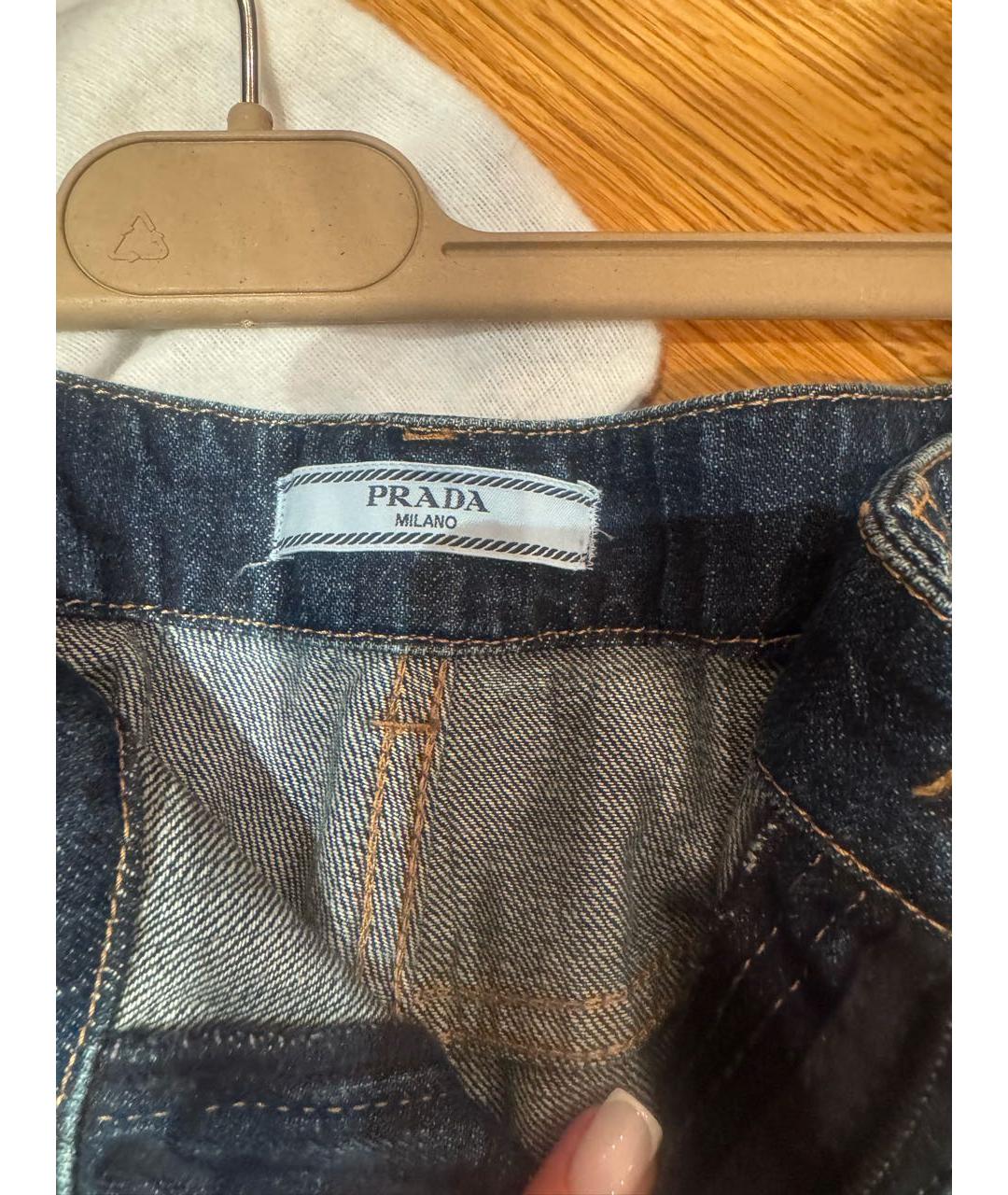 PRADA Темно-синие джинсы слим, фото 3