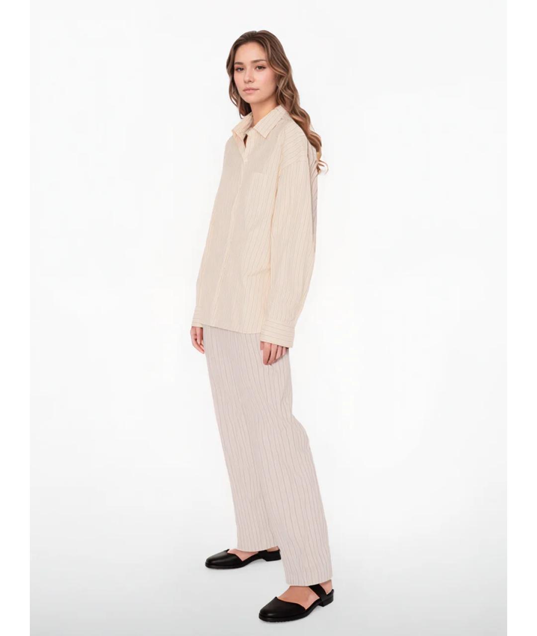 THE ROW Бежевая хлопковая рубашка, фото 2