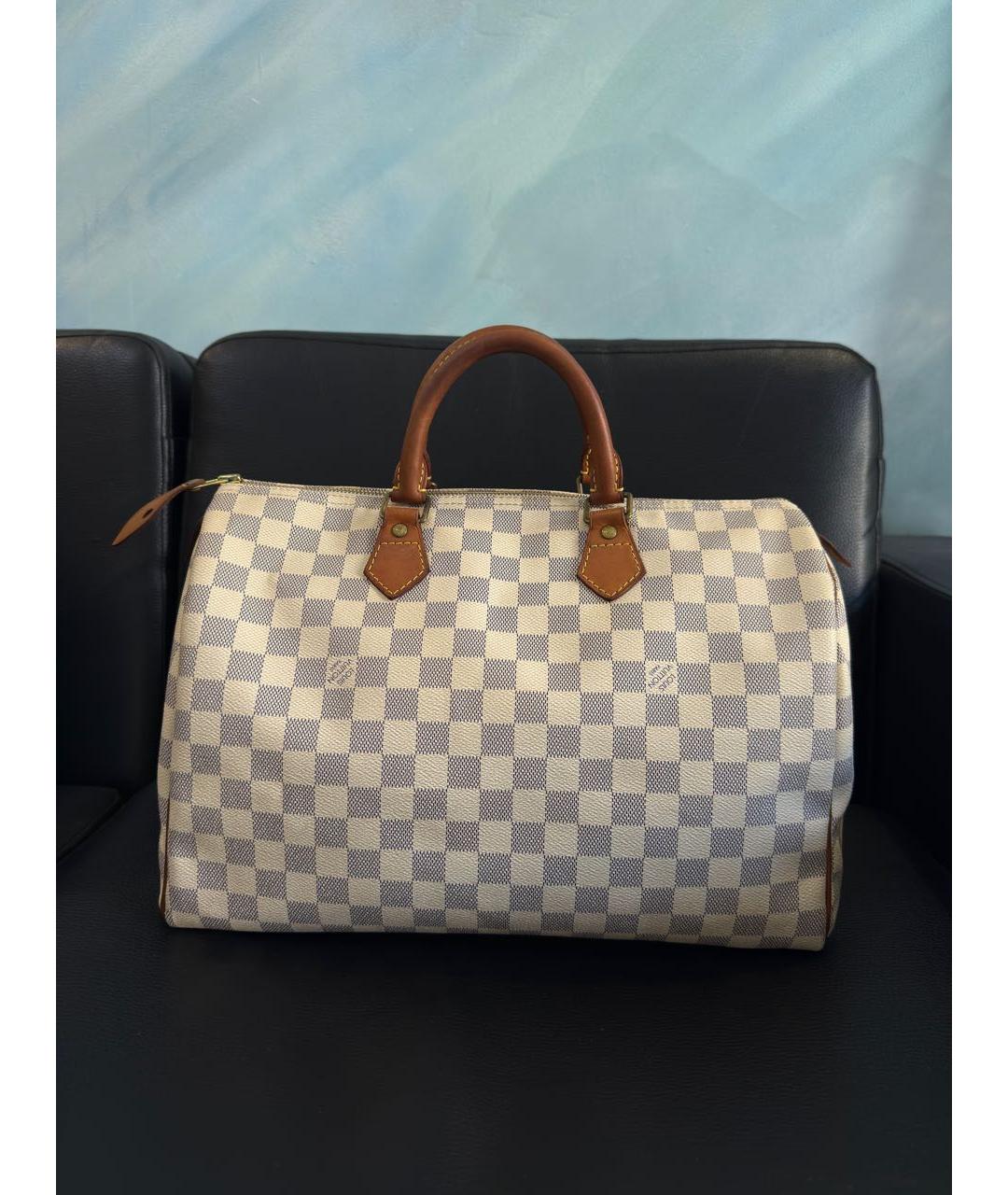 LOUIS VUITTON Белая сумка с короткими ручками, фото 9