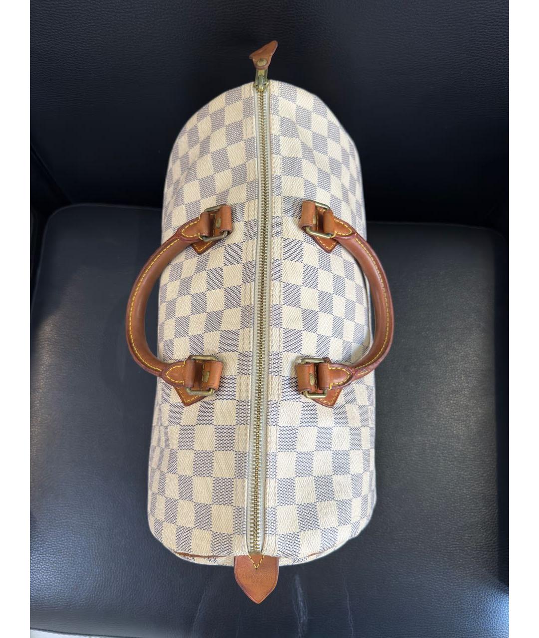 LOUIS VUITTON Белая сумка с короткими ручками, фото 5