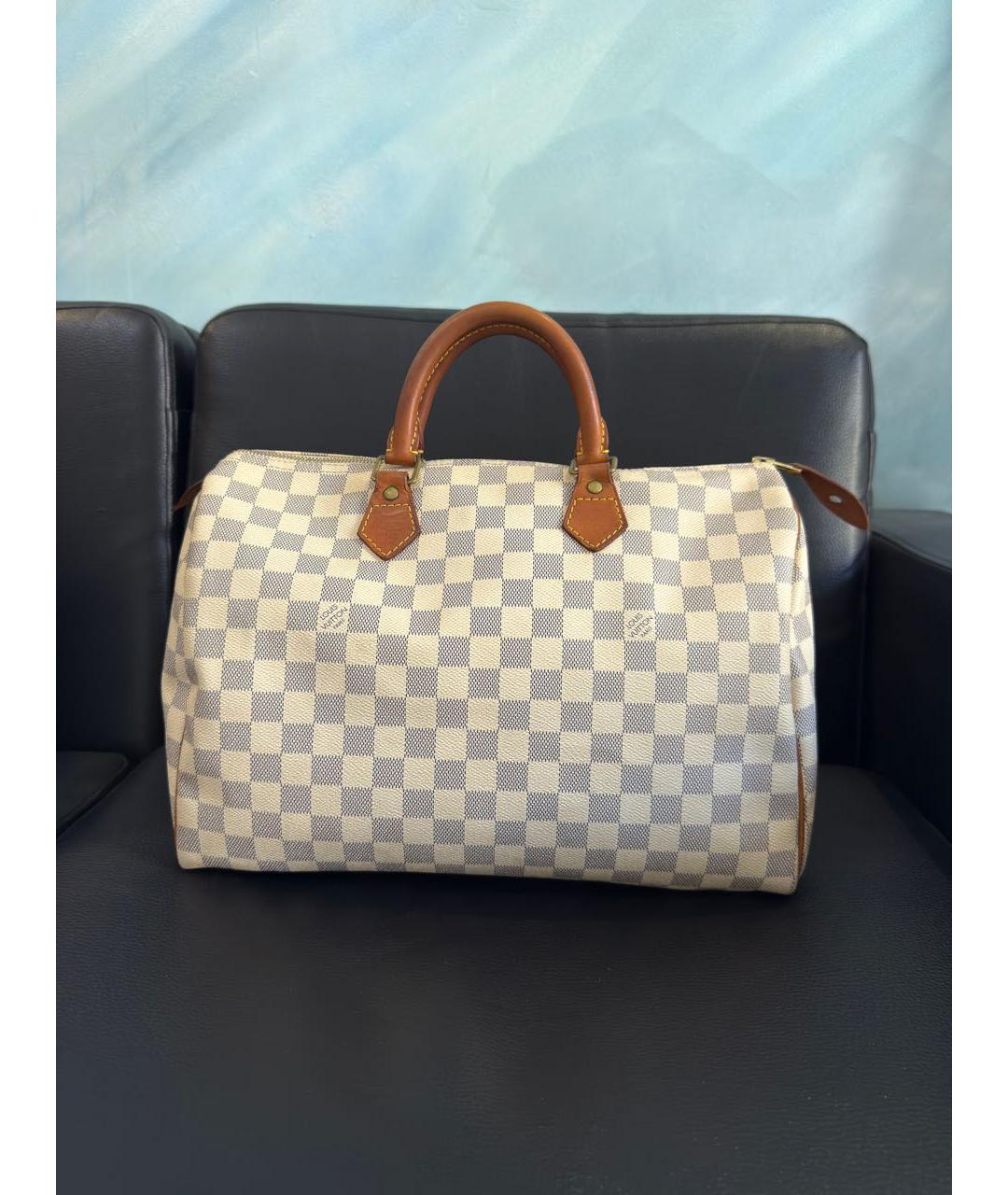 LOUIS VUITTON Белая сумка с короткими ручками, фото 3