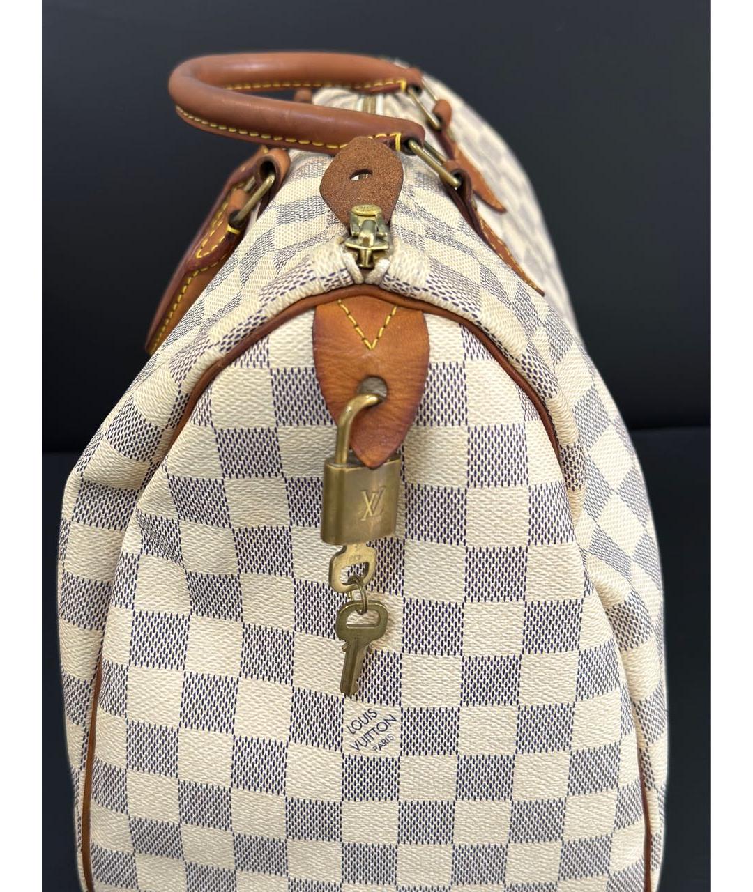 LOUIS VUITTON Белая сумка с короткими ручками, фото 6
