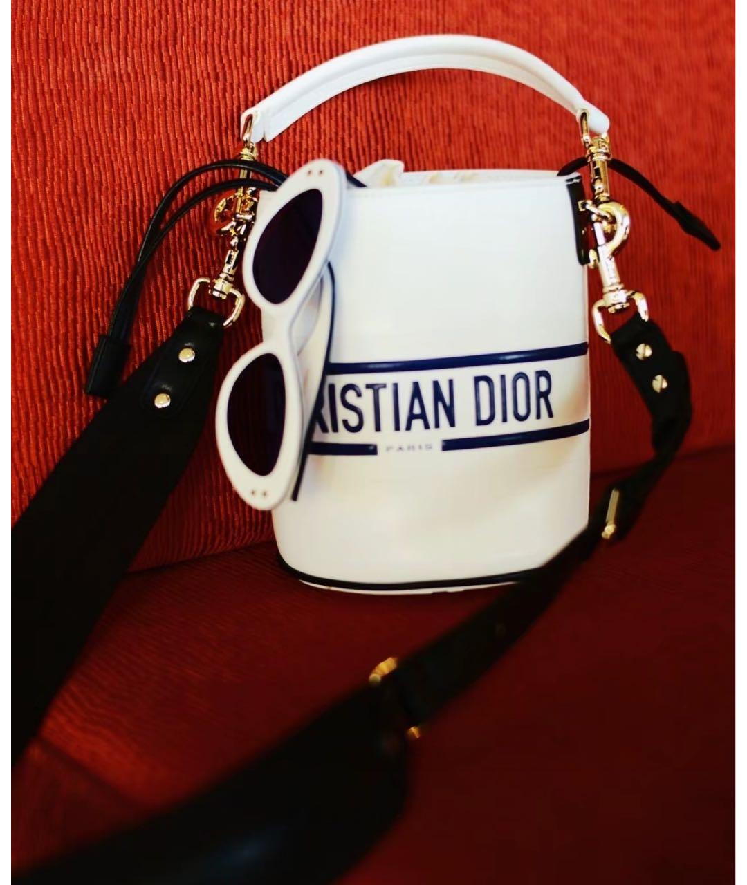 CHRISTIAN DIOR Белая сумка через плечо, фото 7