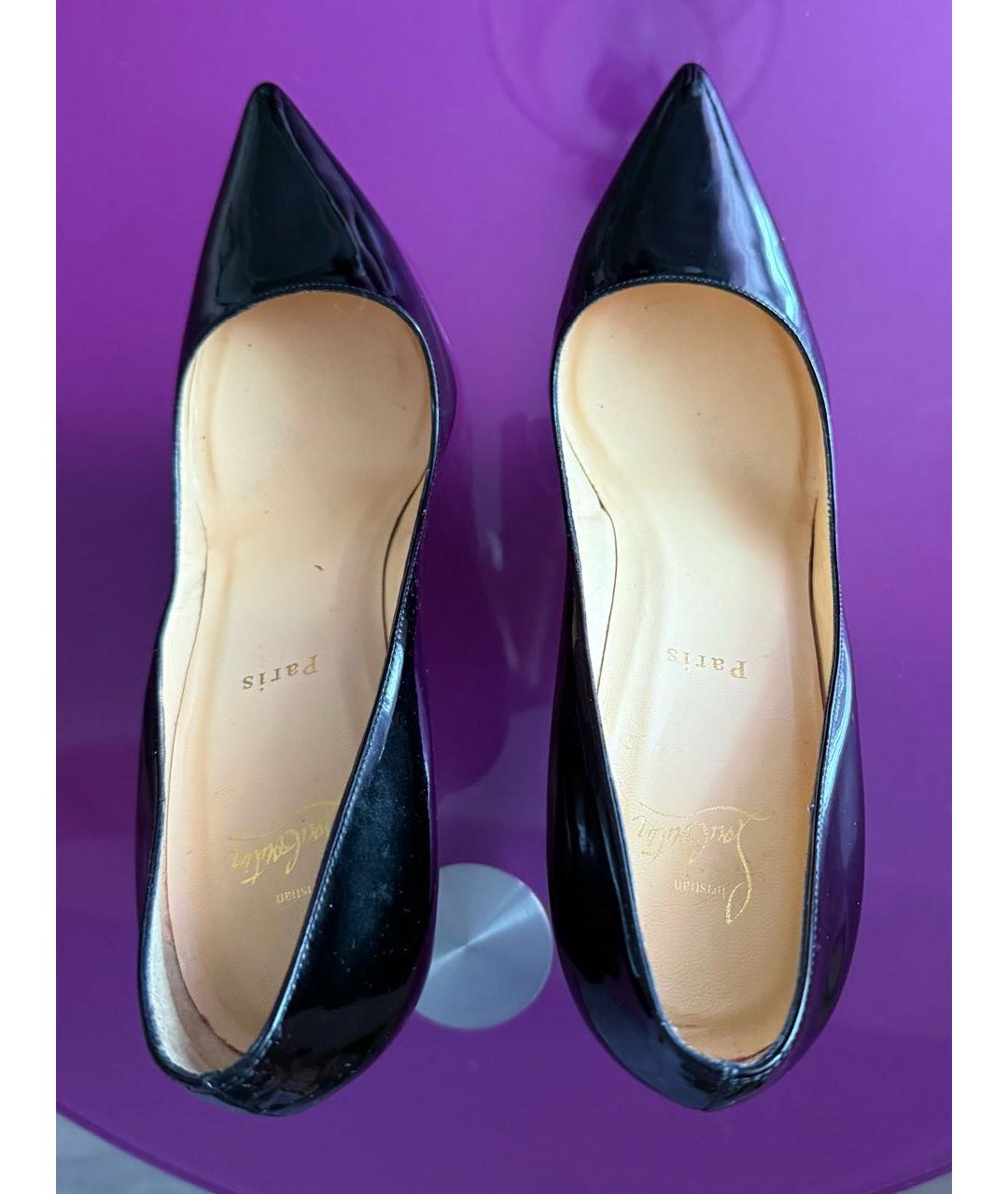 CHRISTIAN LOUBOUTIN Черные туфли из лакированной кожи, фото 3