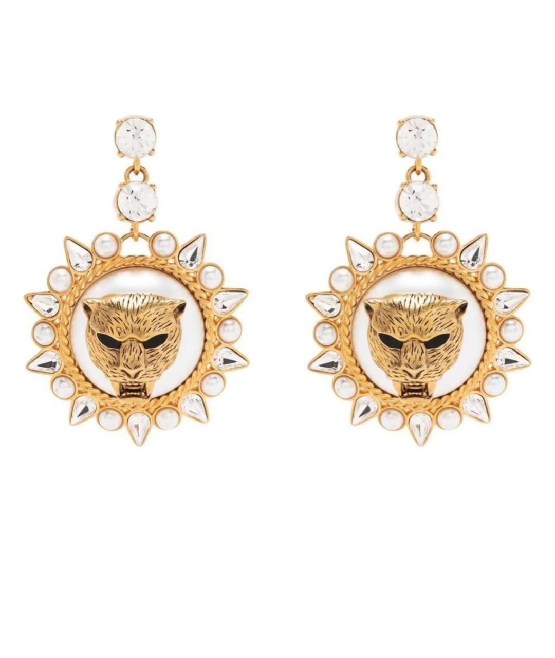 ROBERTO CAVALLI Золотые латунные серьги, фото 1