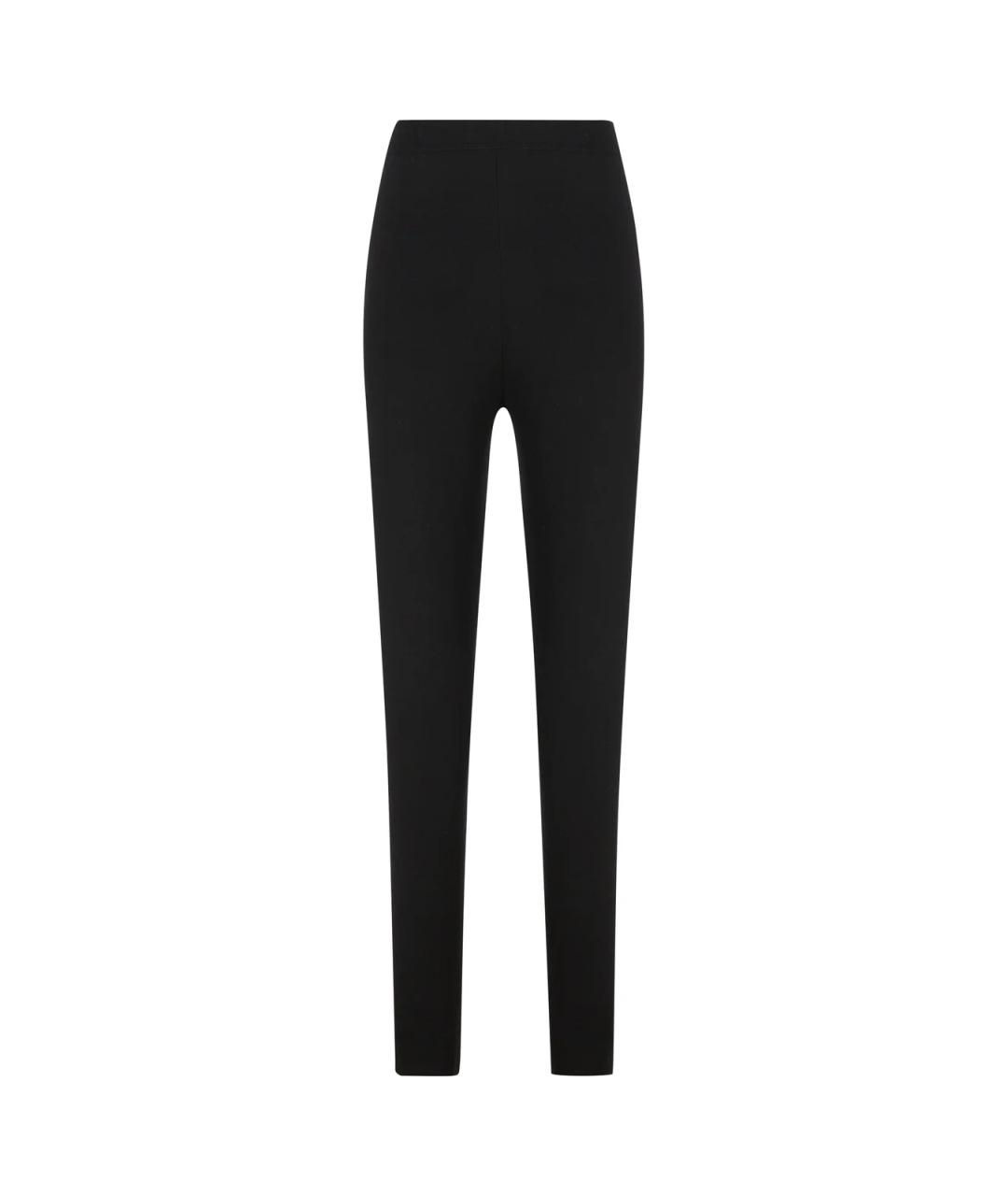SAINT LAURENT Черные шерстяные леггинсы и велосипедки, фото 2