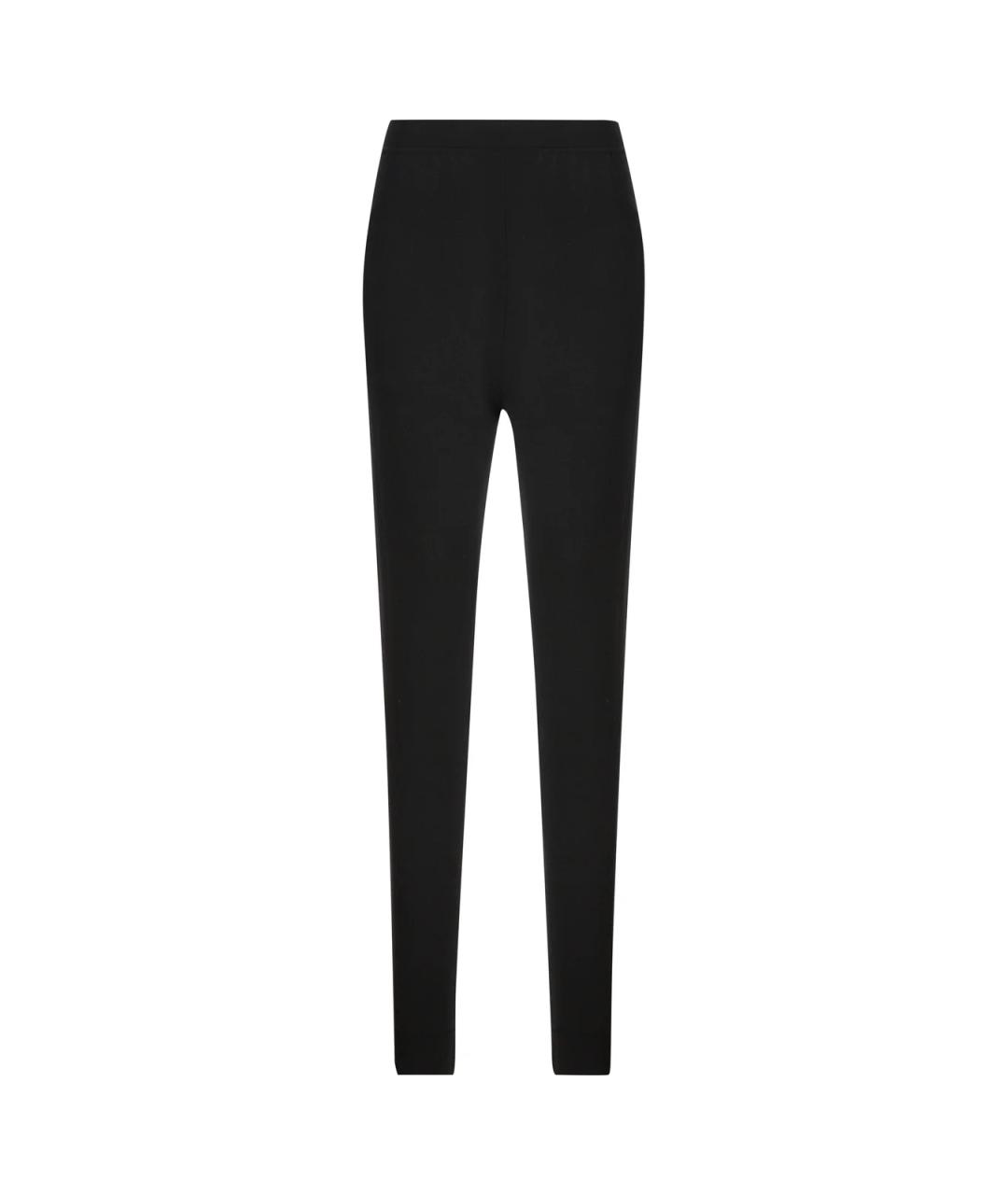SAINT LAURENT Черные шерстяные леггинсы и велосипедки, фото 1