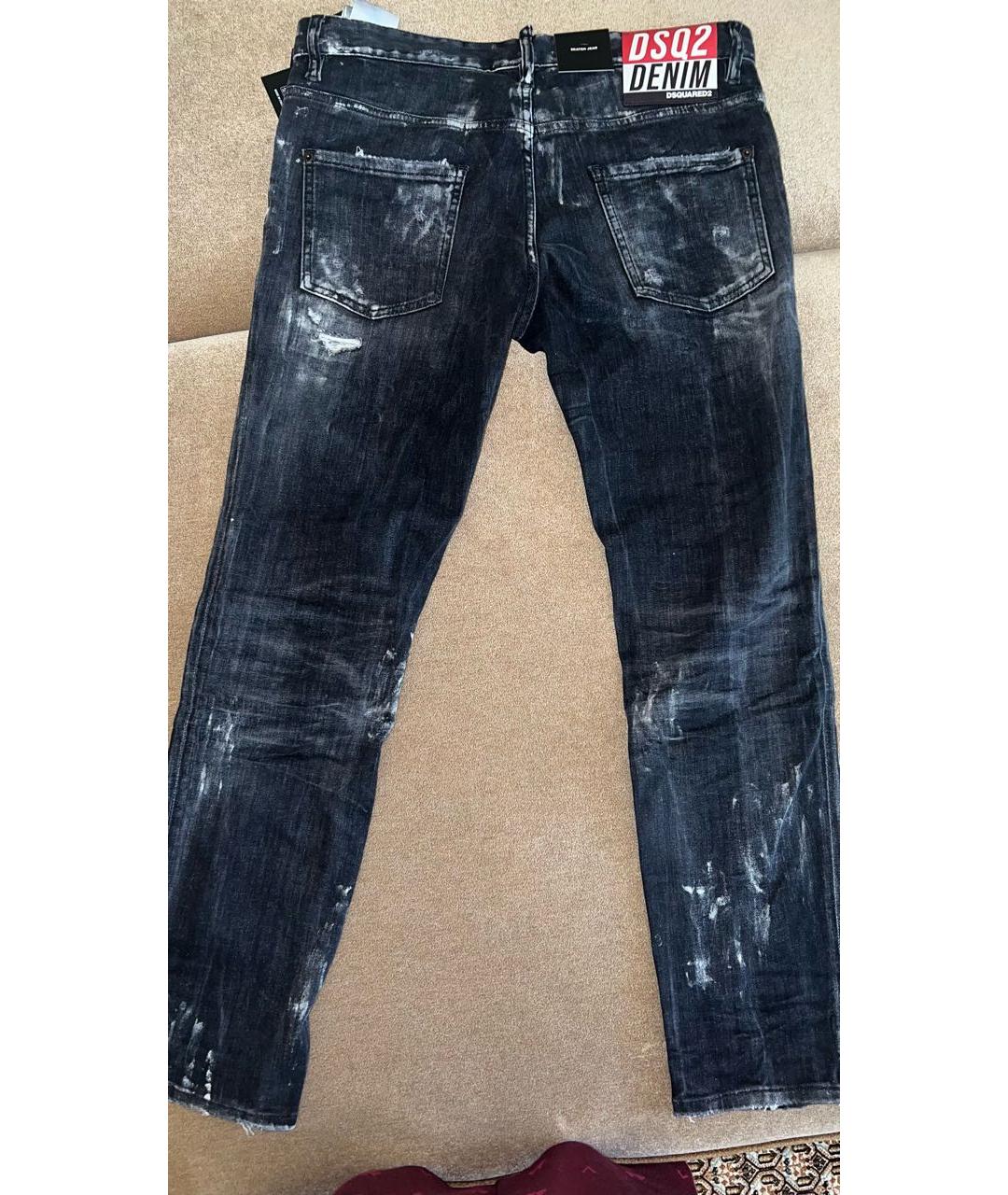 DSQUARED2 Черные хлопковые джинсы скинни, фото 2