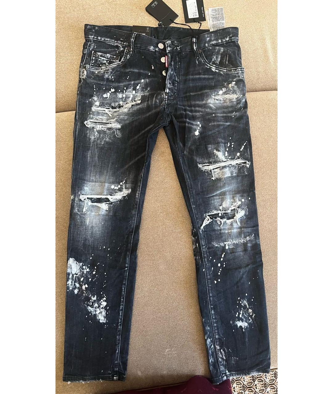 DSQUARED2 Черные хлопковые джинсы скинни, фото 7