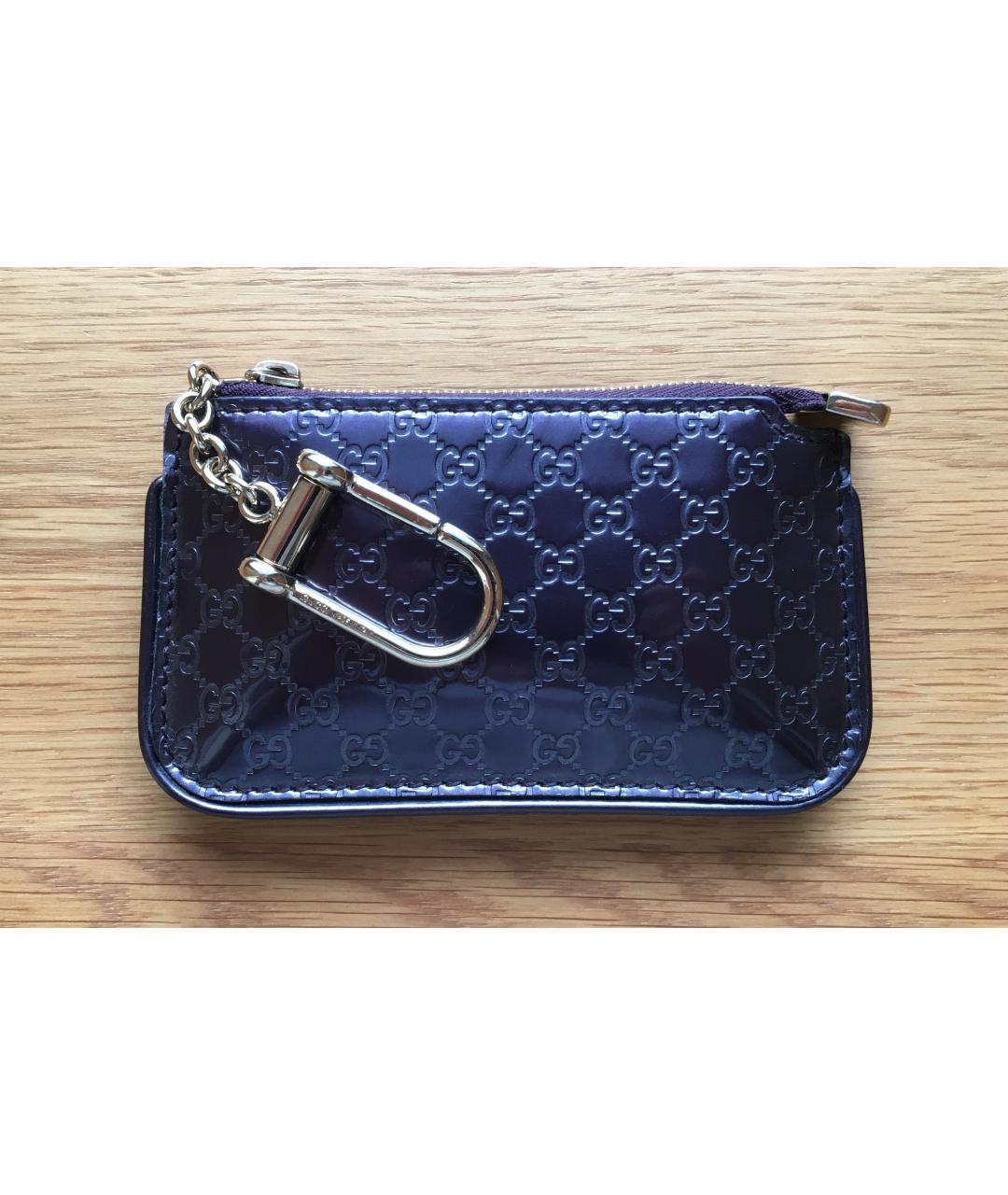 GUCCI Темно-синяя ключница, фото 7