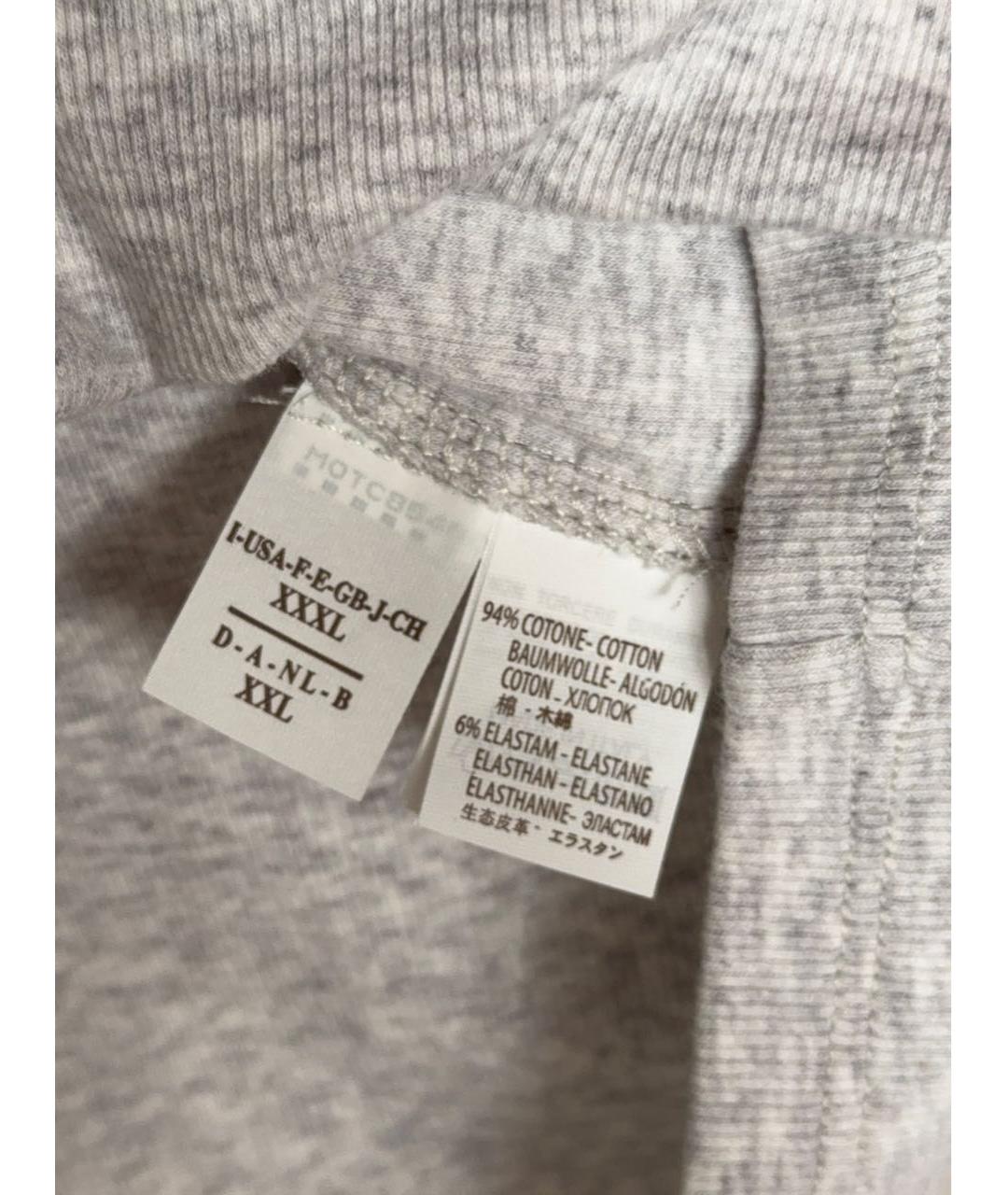 BRUNELLO CUCINELLI Серая хлопковая майка, фото 4
