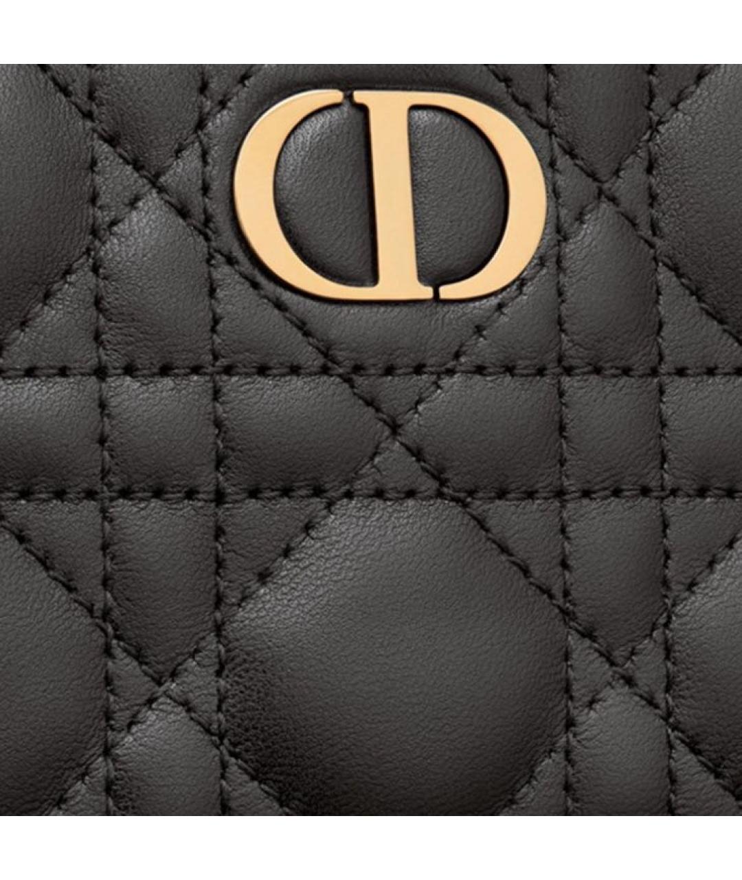 CHRISTIAN DIOR Черная кожаная косметичка, фото 5