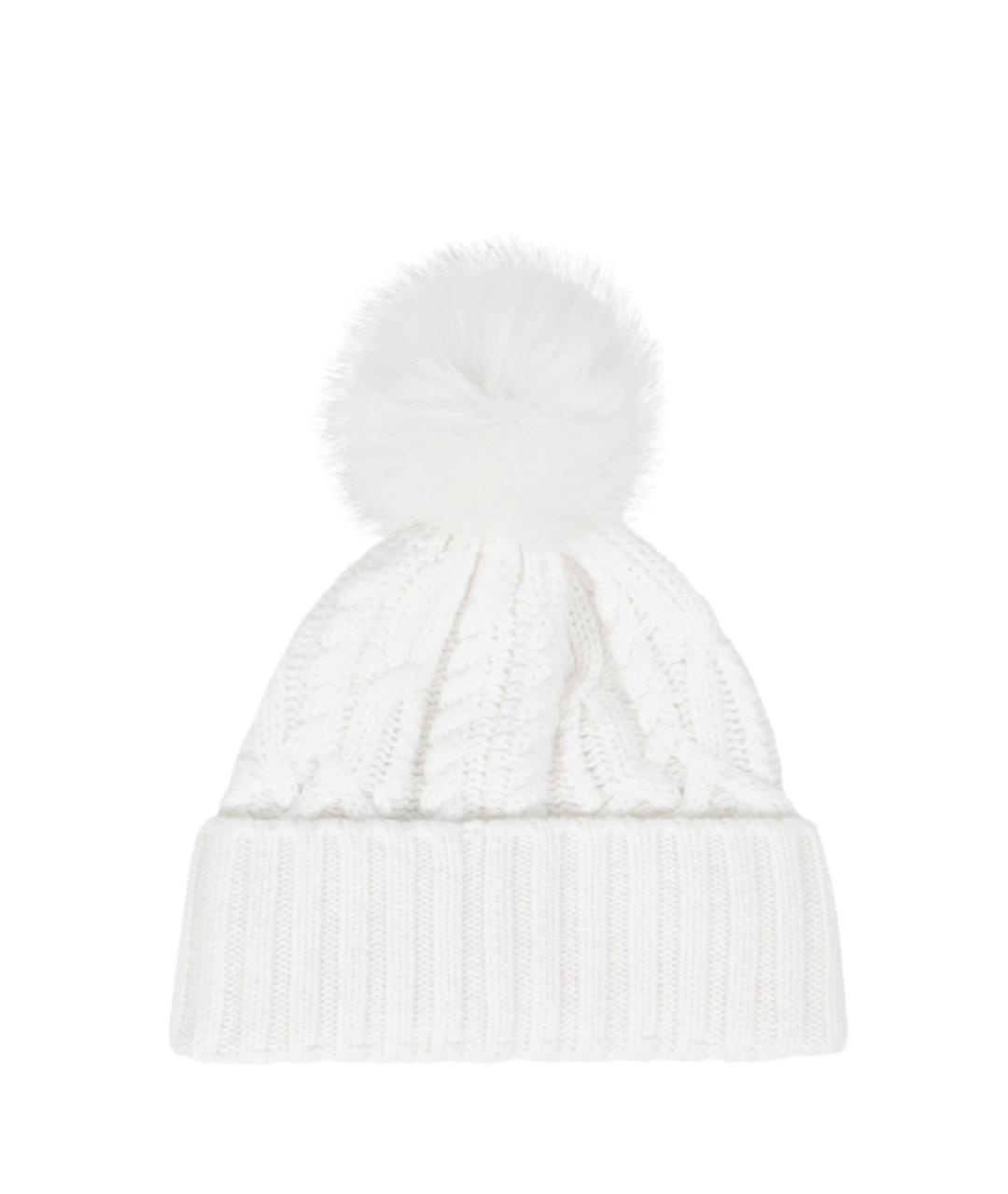 MONCLER Белая шапка, фото 2