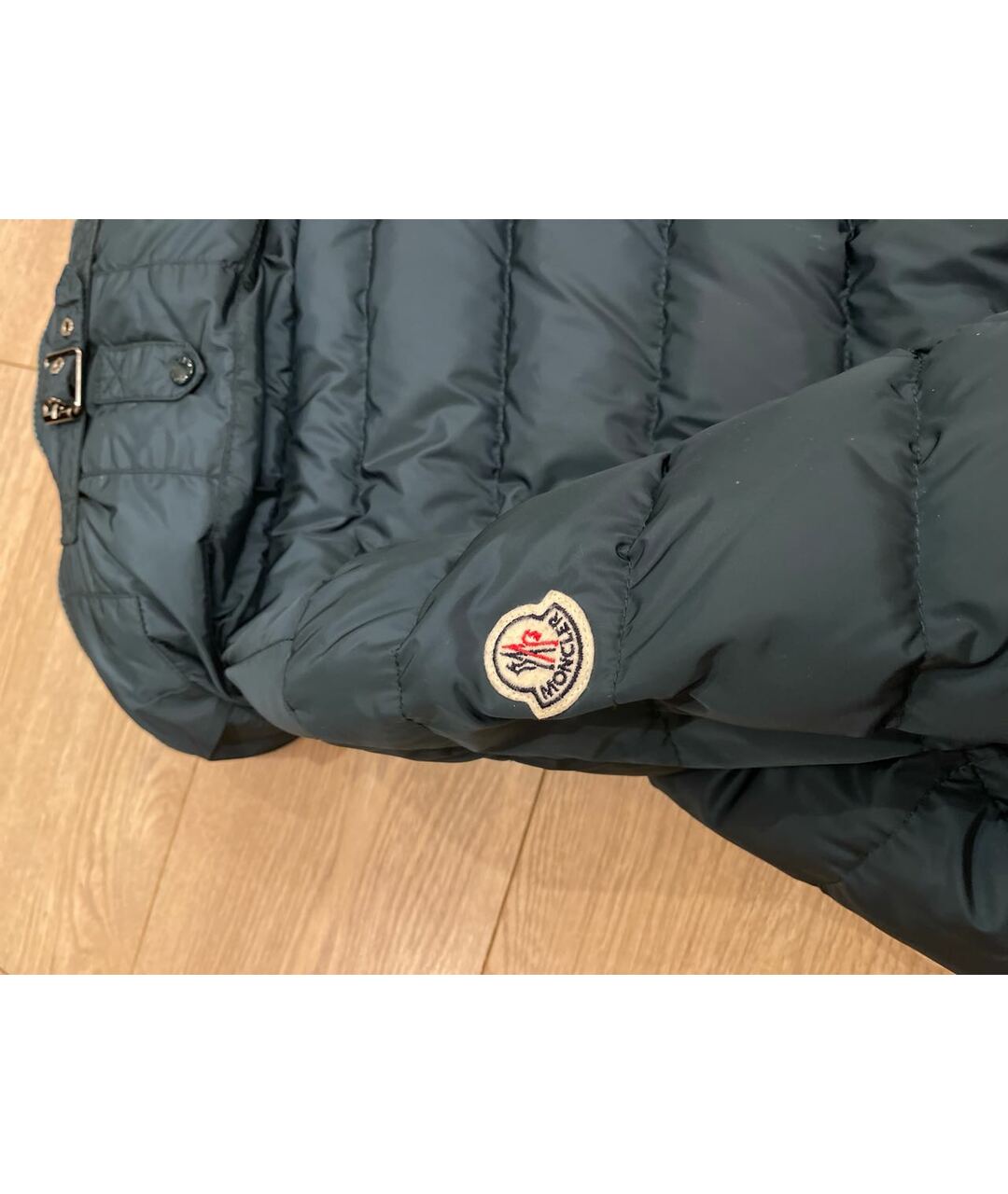 MONCLER Зеленый пуховик, фото 3