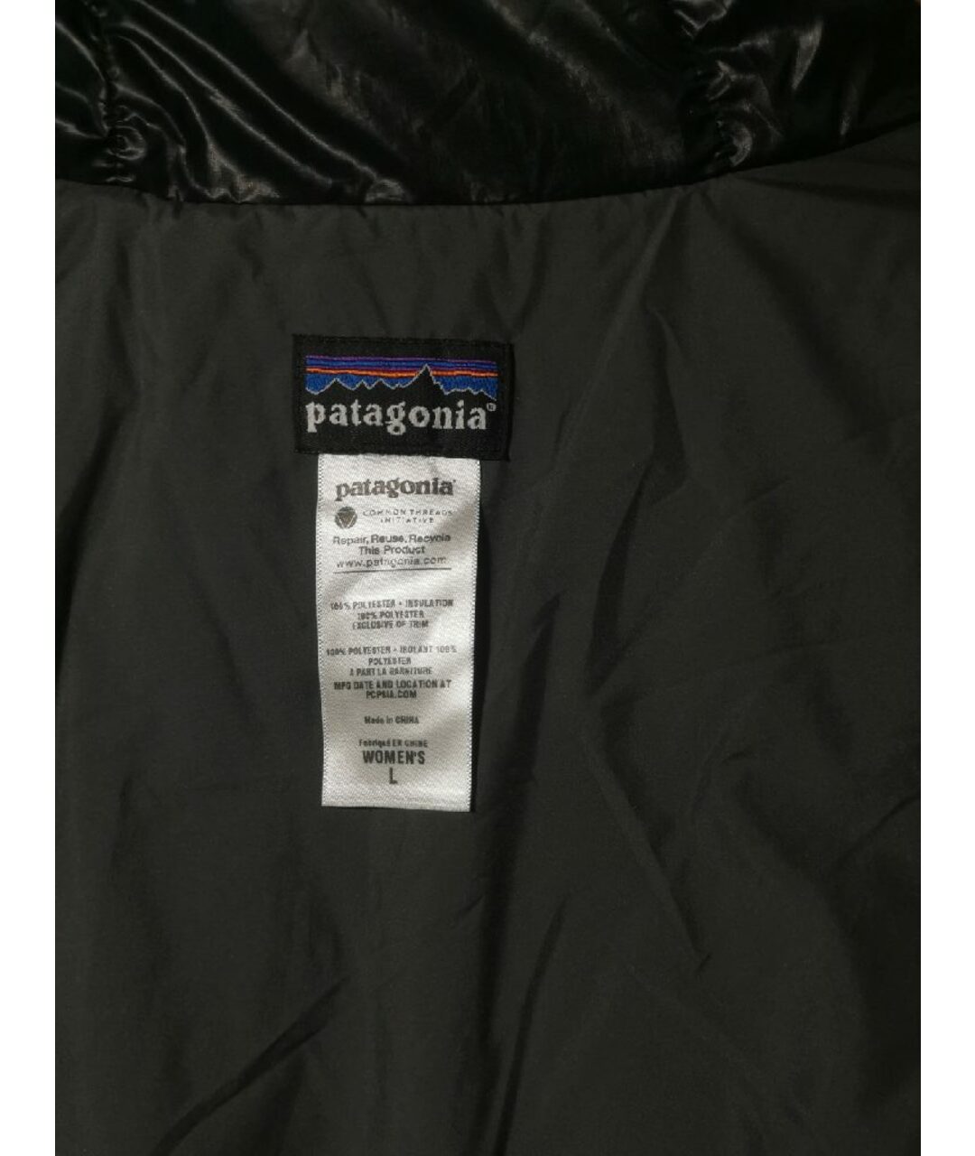 PATAGONIA Антрацитовая полиэстеровая куртка, фото 3