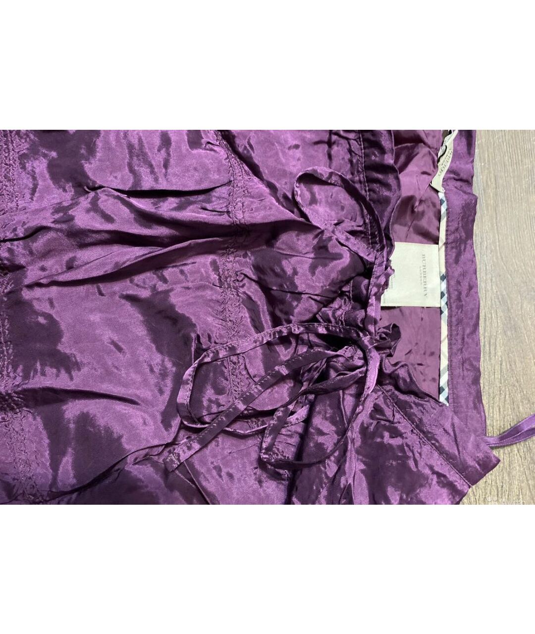 BURBERRY Фиолетовая юбка миди, фото 2