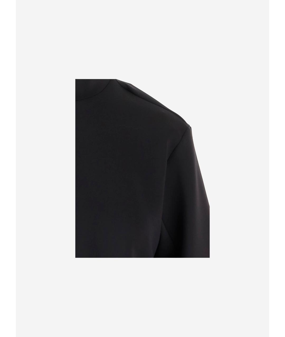 MONCLER Черная полиэстеровая футболка, фото 3