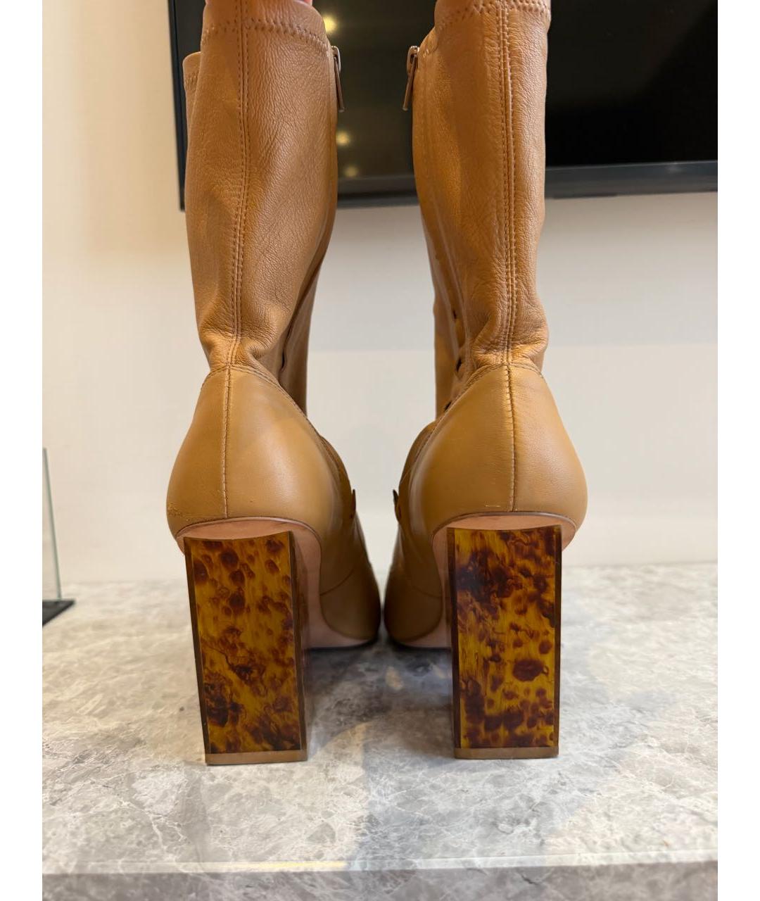 ZIMMERMANN Бежевые кожаные ботильоны, фото 3