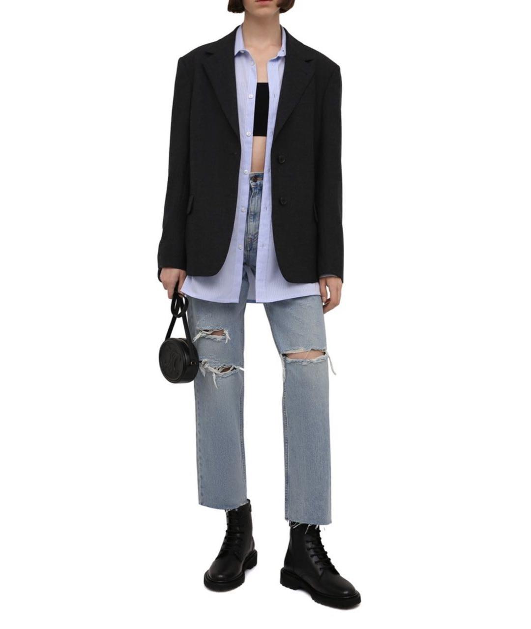 CELINE Черные кожаные ботинки, фото 5