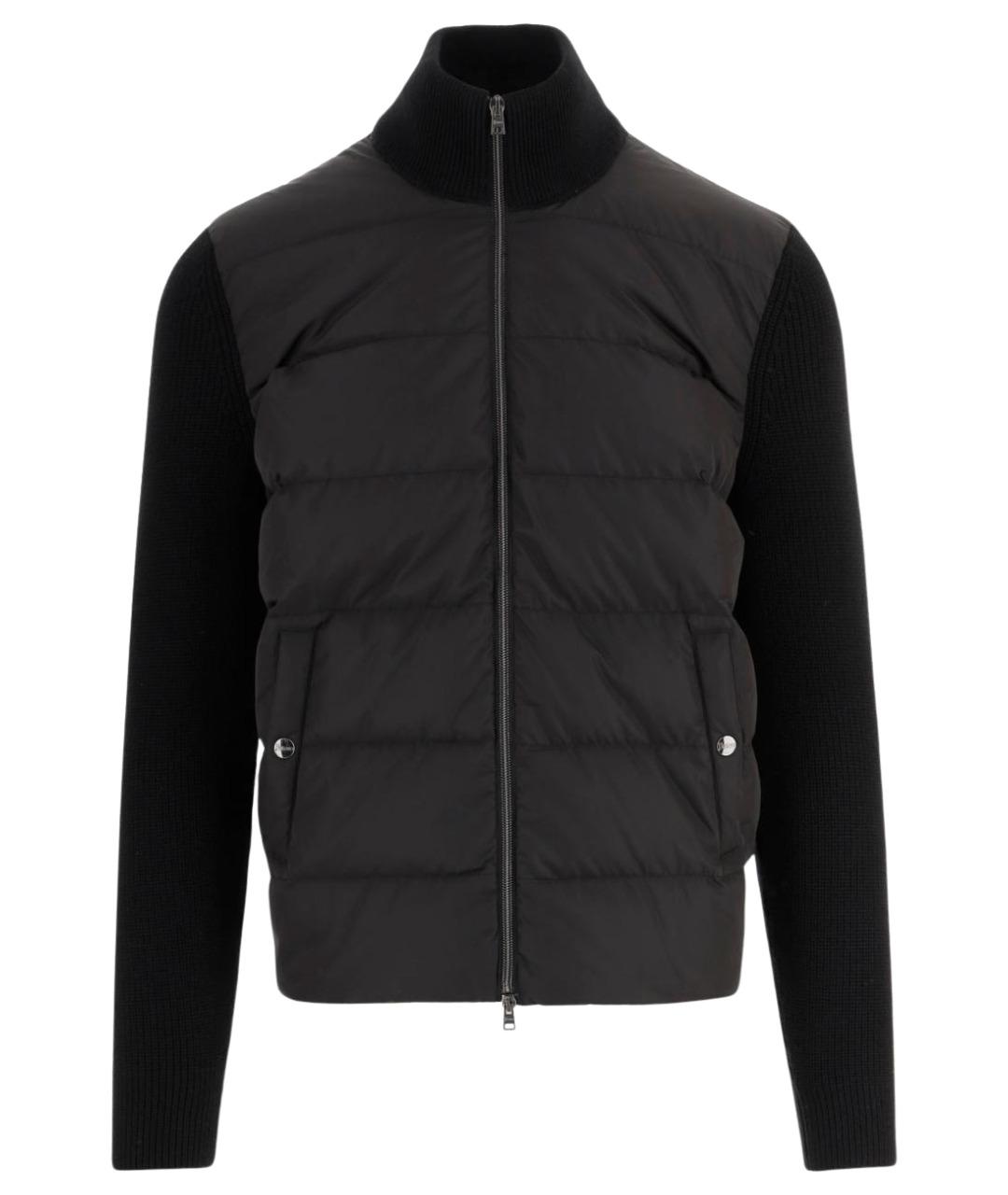 HERNO Черный шерстяной кардиган, фото 1