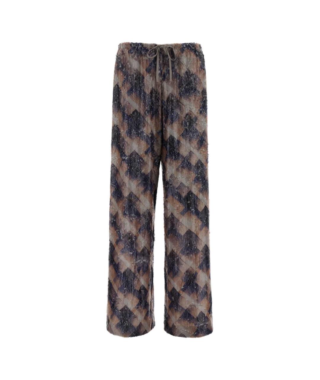 DRIES VAN NOTEN Мульти вискозные прямые брюки, фото 1