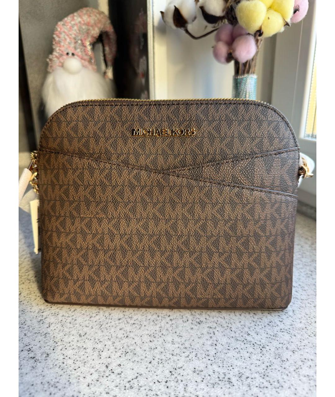MICHAEL KORS Коричневая сумка через плечо, фото 5