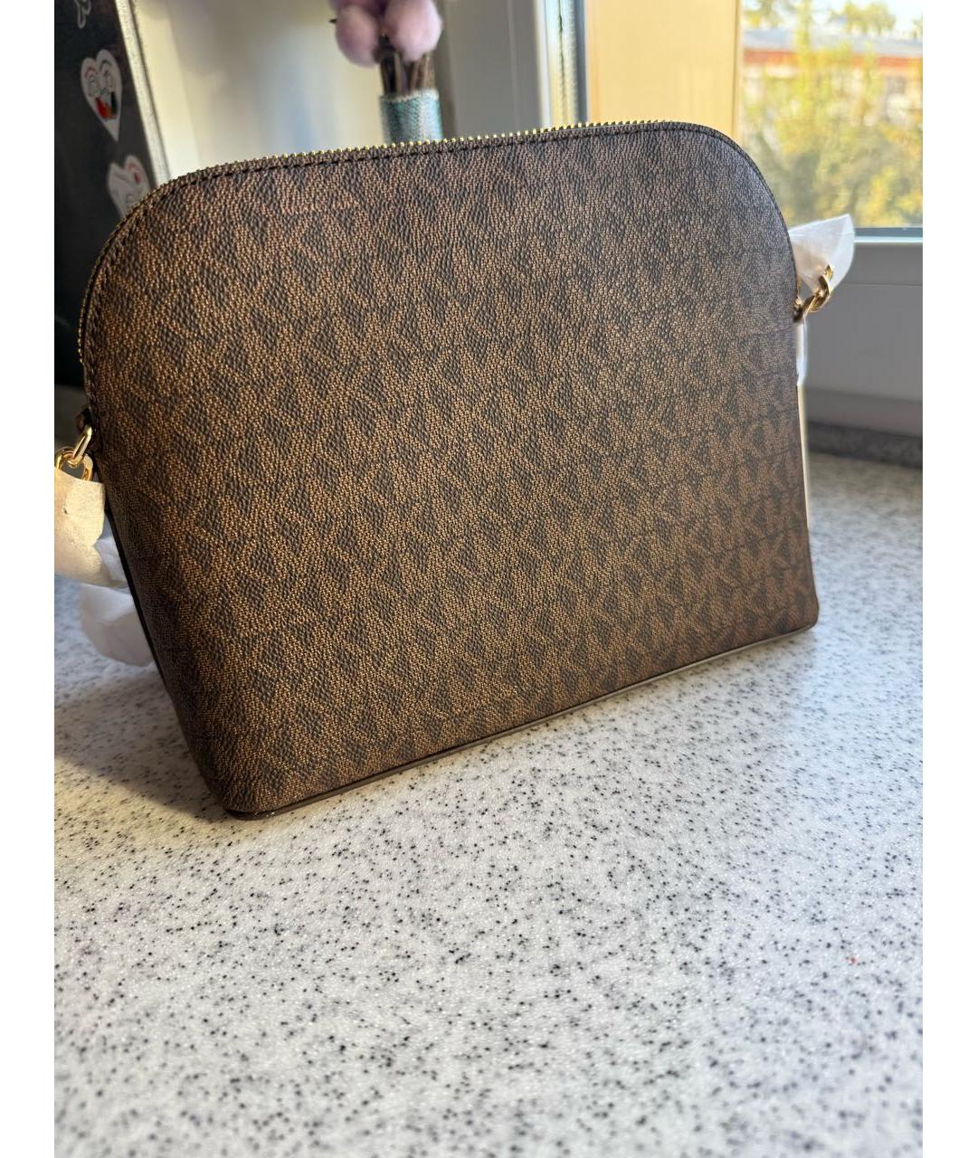 MICHAEL KORS Коричневая сумка через плечо, фото 3