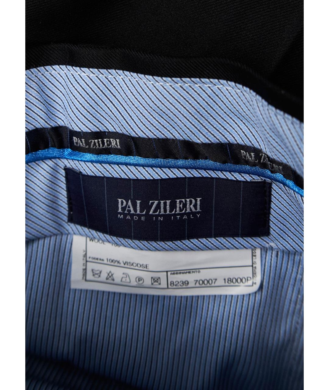 PAL ZILERI Черные шерстяные классические брюки, фото 3