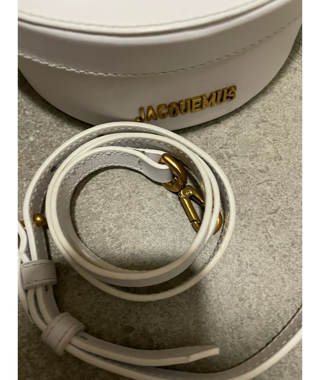 JACQUEMUS Белая сумка тоут из искусственной кожи, фото 4