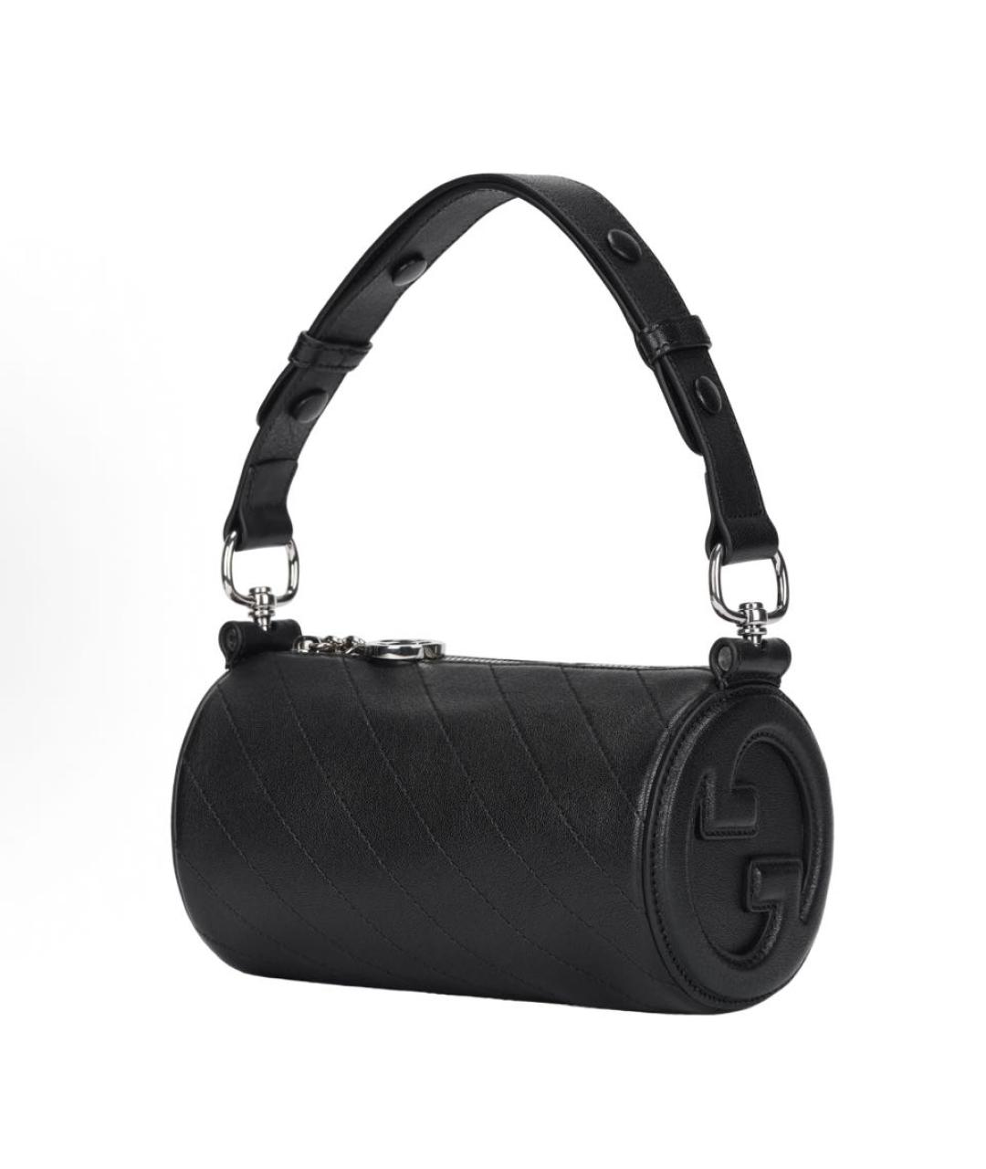 GUCCI Черная кожаная сумка с короткими ручками, фото 2