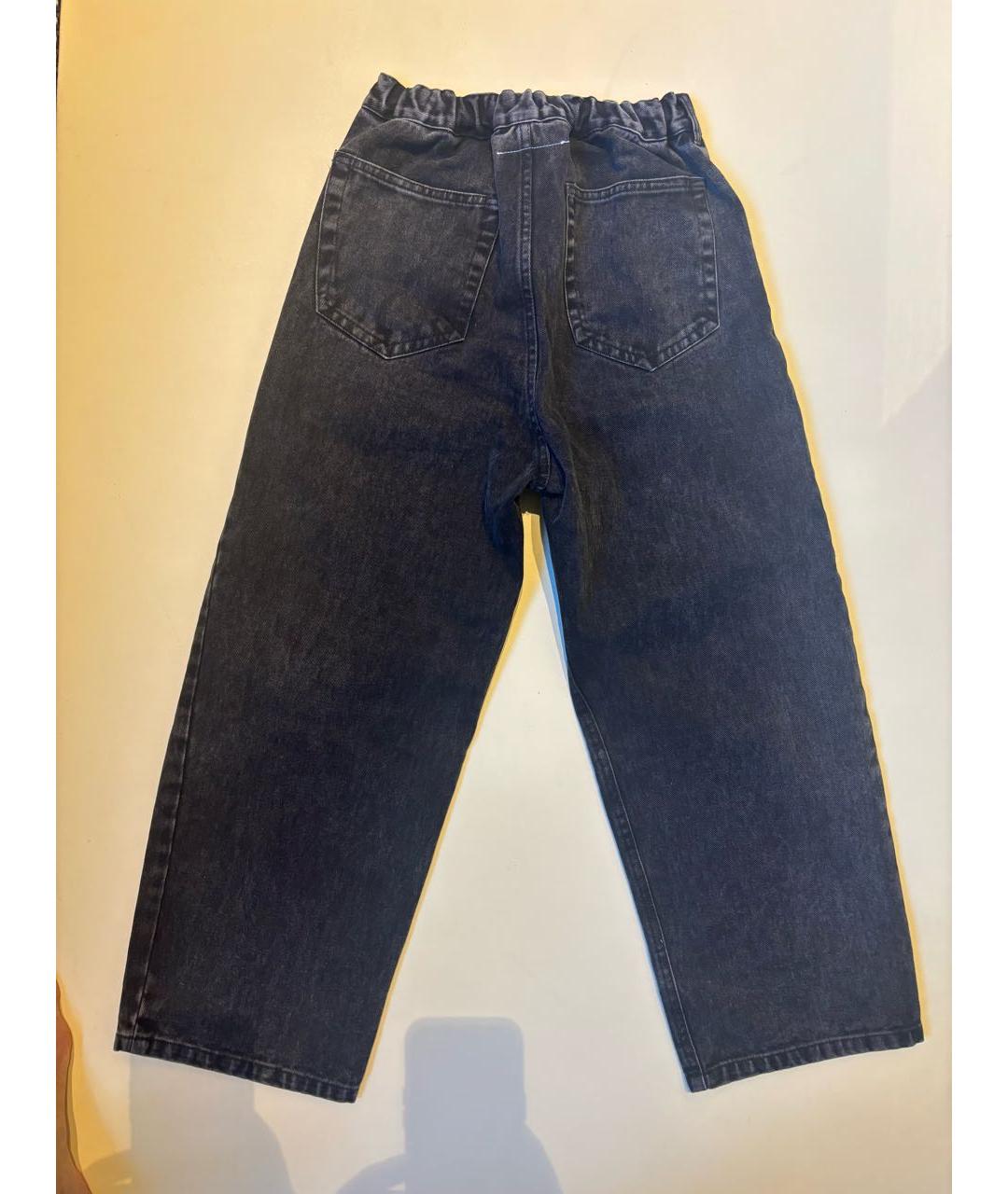 MM6 MAISON MARGIELA Антрацитовые деним детские джинсы, фото 2
