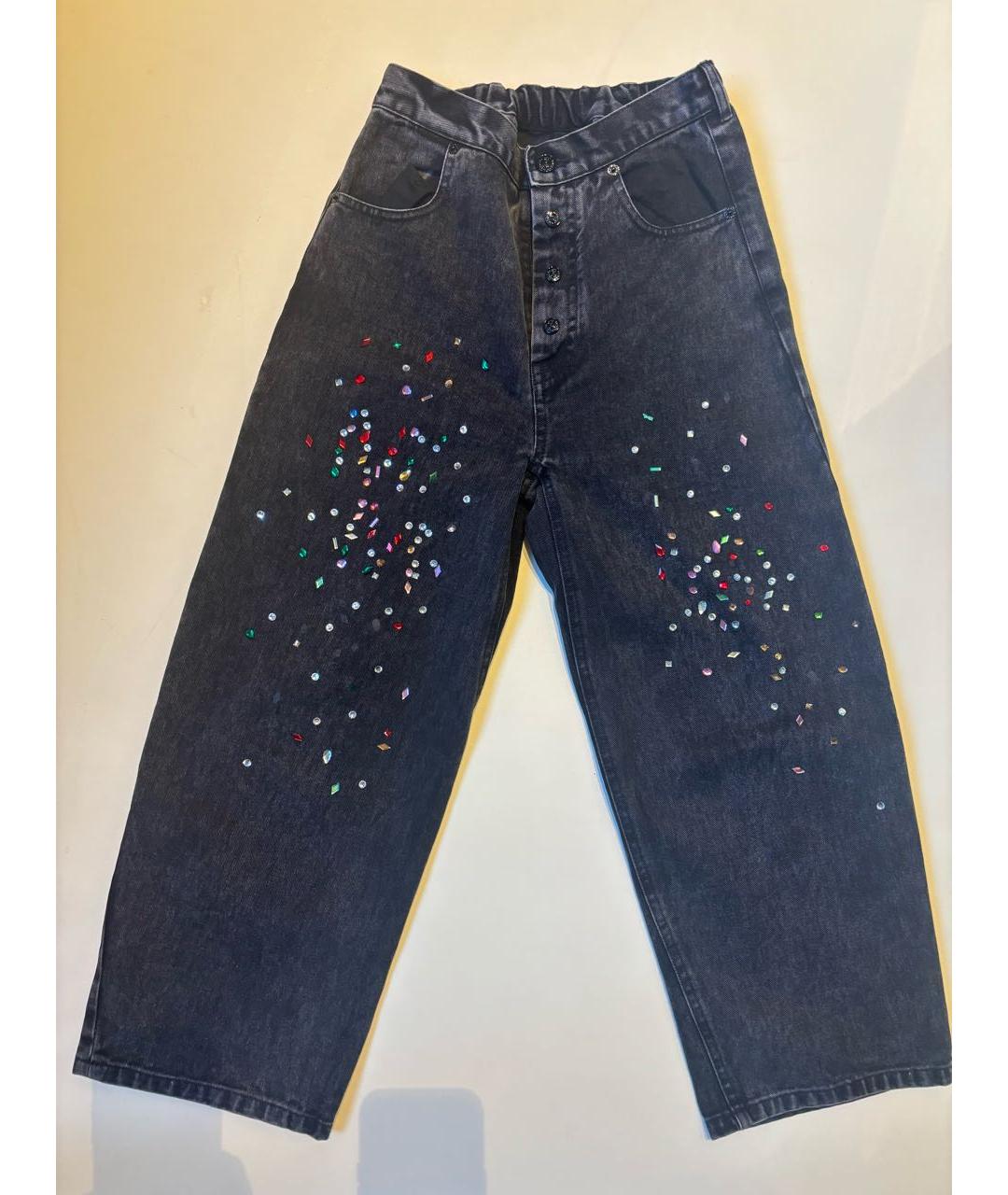 MM6 MAISON MARGIELA Антрацитовые деним детские джинсы, фото 6