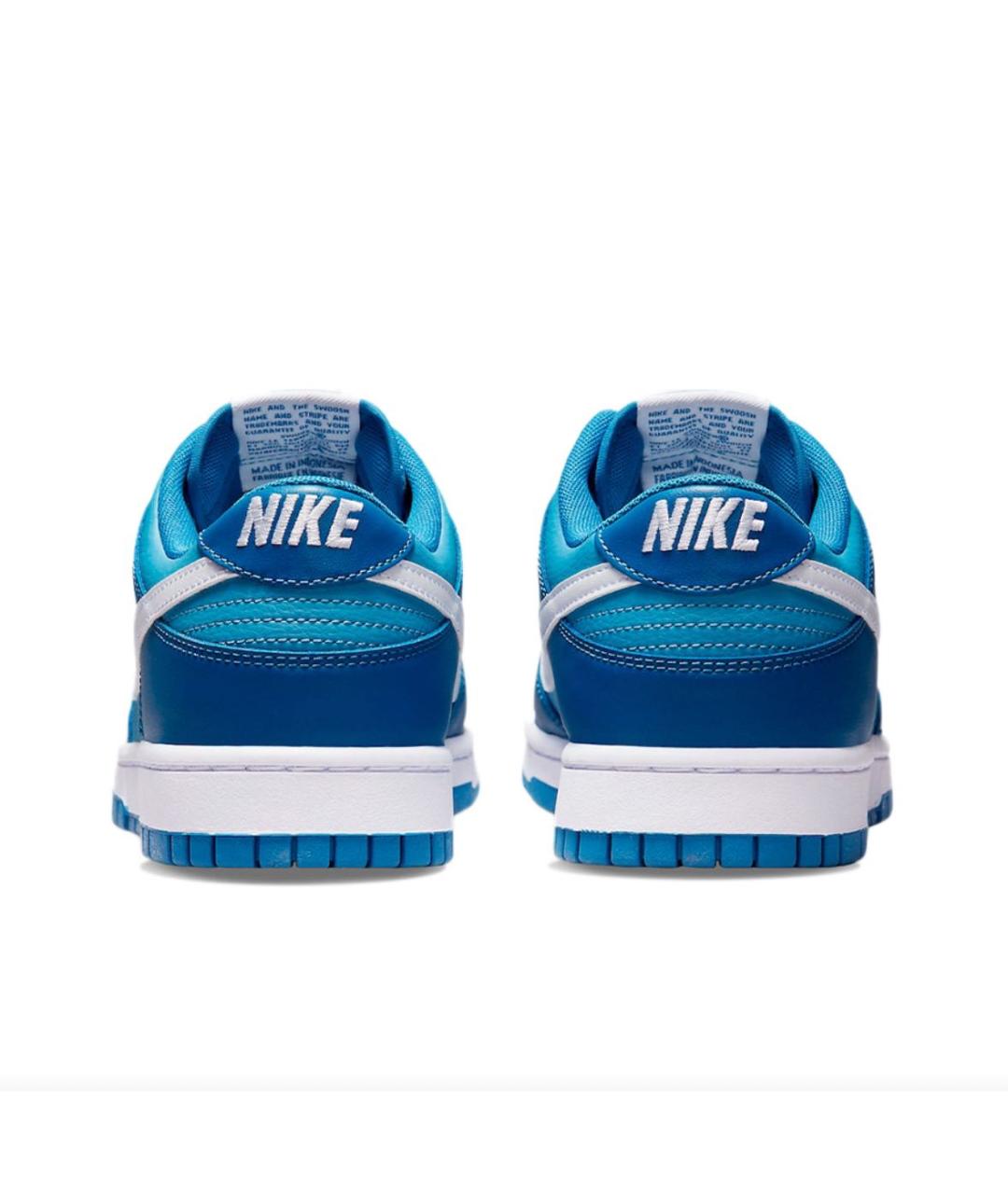 NIKE Синие кожаные низкие кроссовки / кеды, фото 4