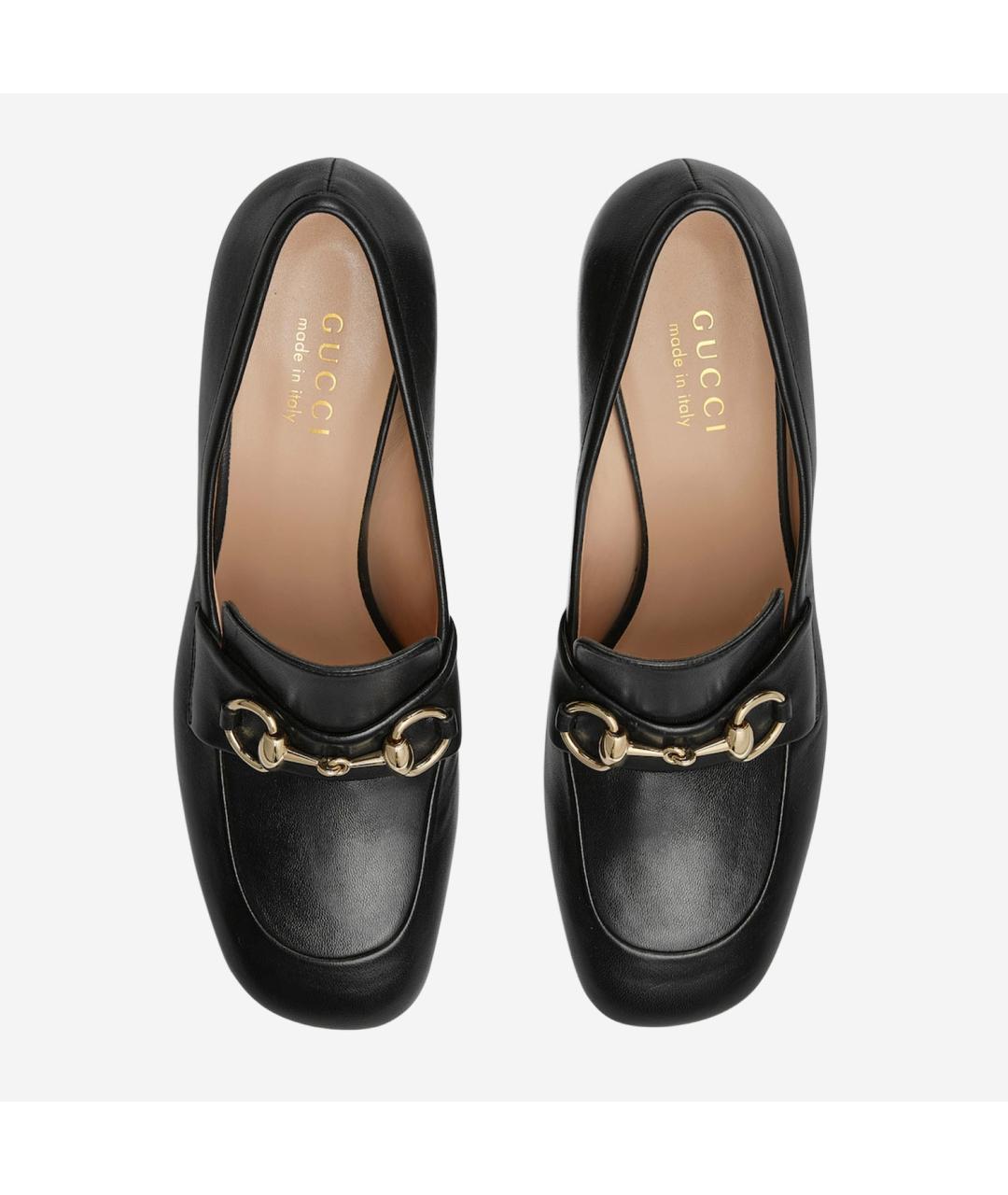 GUCCI Черные кожаные ботинки, фото 4