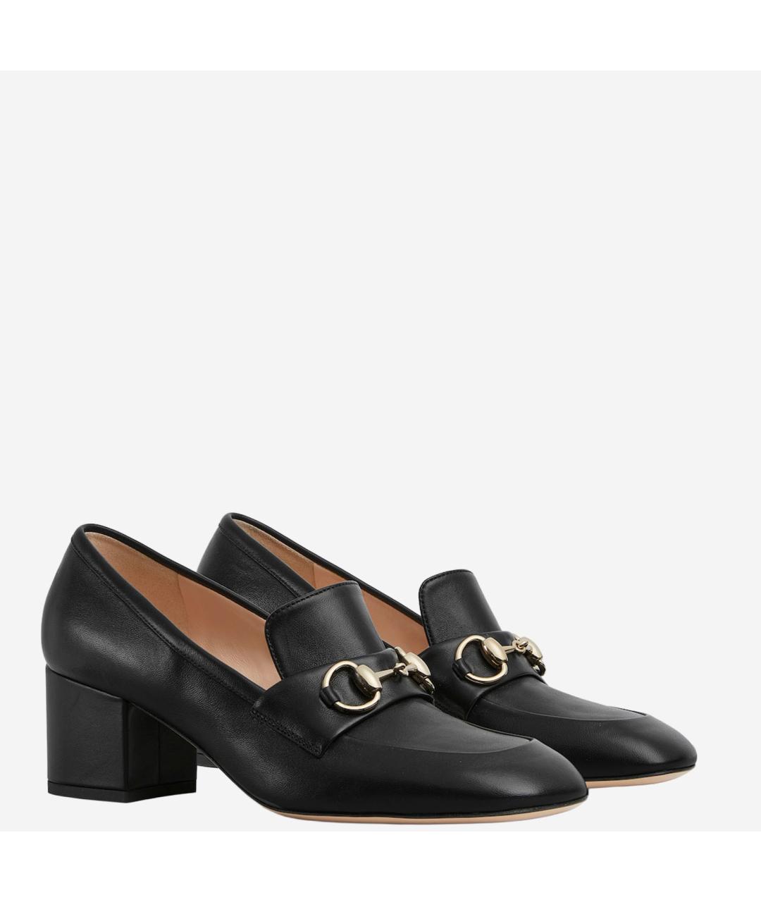 GUCCI Черные кожаные ботинки, фото 2