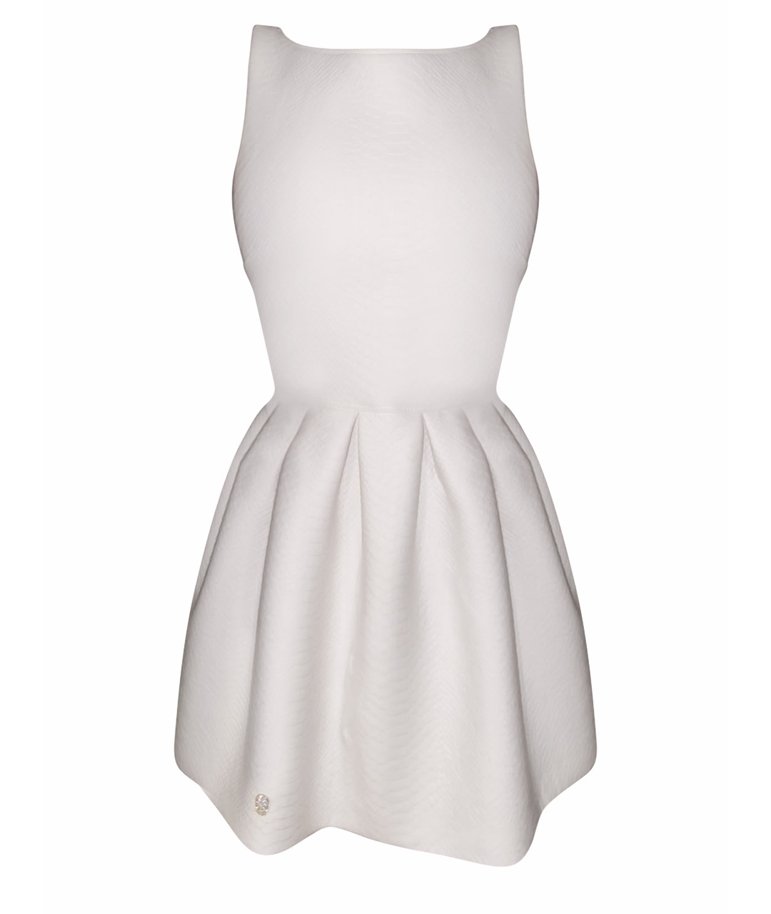 PHILIPP PLEIN Белое коктейльное платье, фото 1