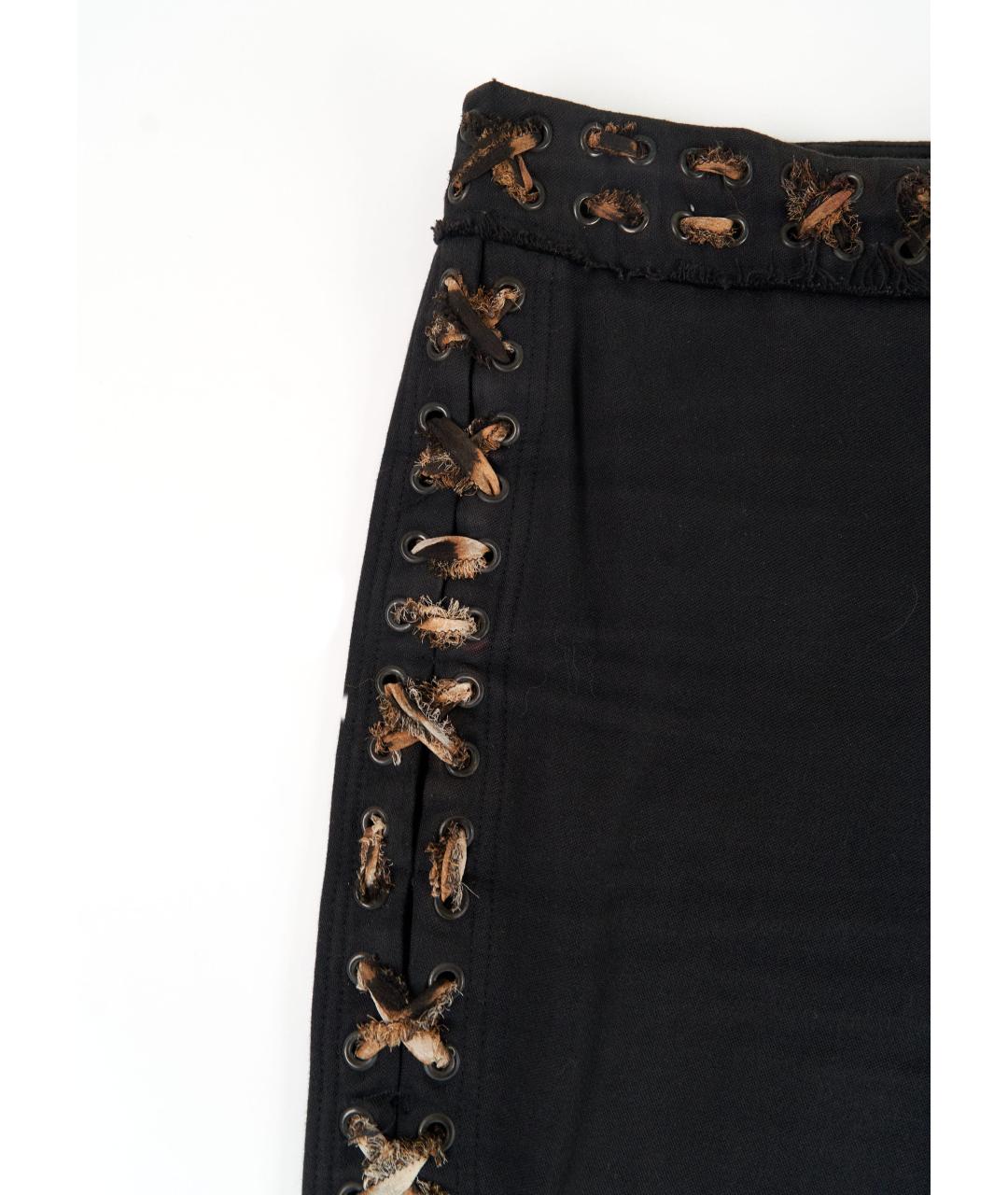 SAINT LAURENT Черные хлопковые брюки узкие, фото 4