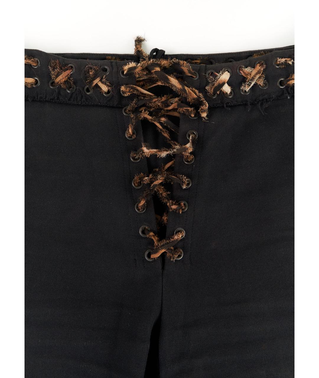 SAINT LAURENT Черные хлопковые брюки узкие, фото 5