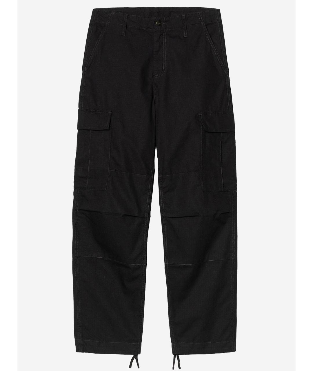 CARHARTT WIP Черные хлопковые повседневные брюки, фото 4