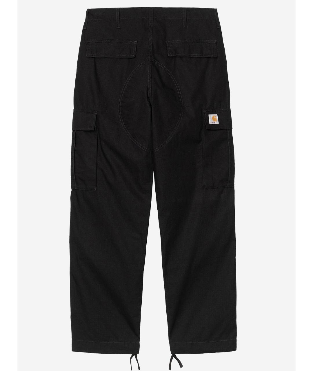 CARHARTT WIP Черные хлопковые повседневные брюки, фото 2