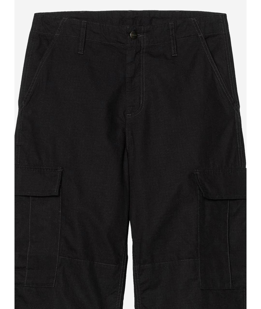 CARHARTT WIP Черные хлопковые повседневные брюки, фото 3