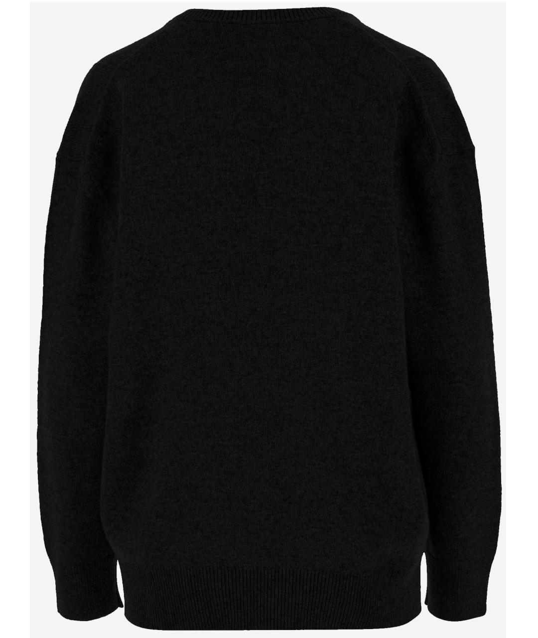 JIL SANDER Черный кашемировый джемпер / свитер, фото 2
