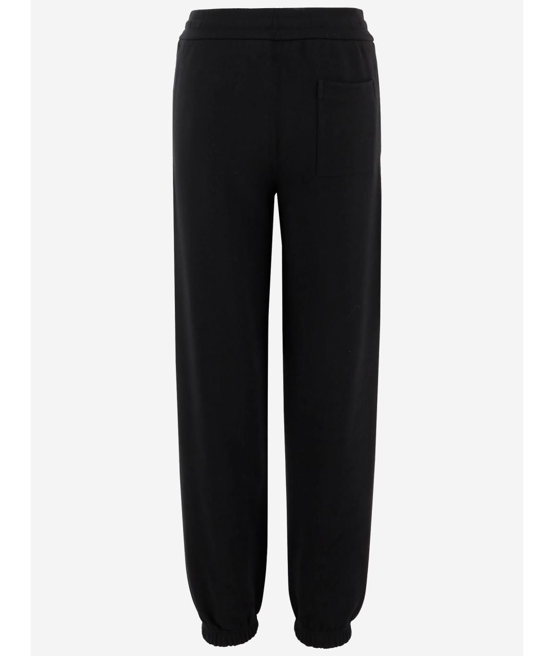 JIL SANDER Черные хлопковые прямые брюки, фото 2