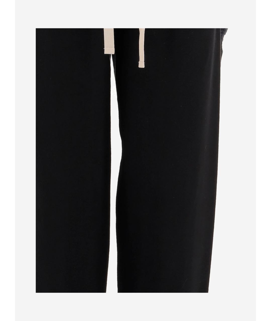 JIL SANDER Черные хлопковые прямые брюки, фото 3
