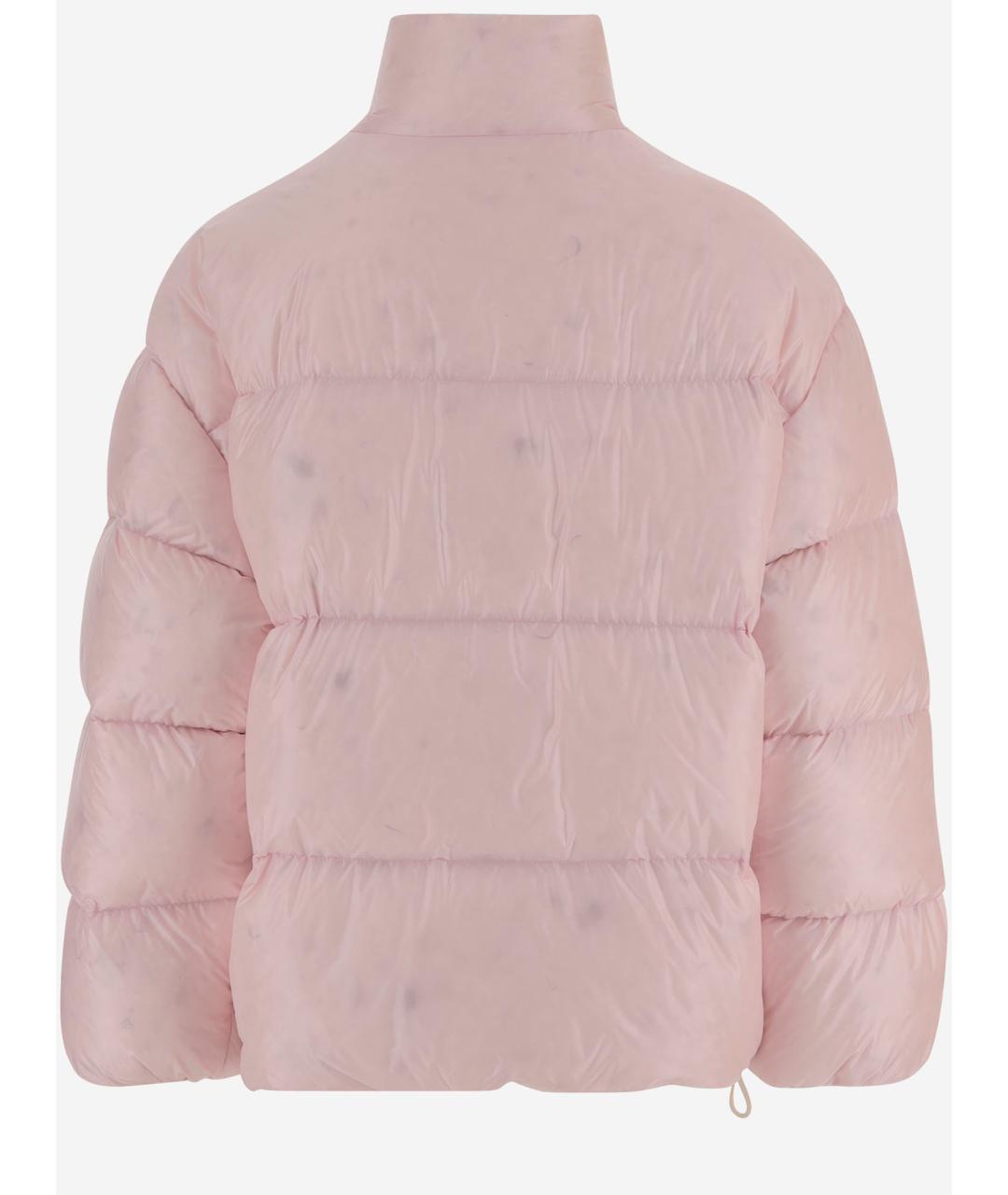 JIL SANDER Розовый полиамидовый пуховик, фото 2
