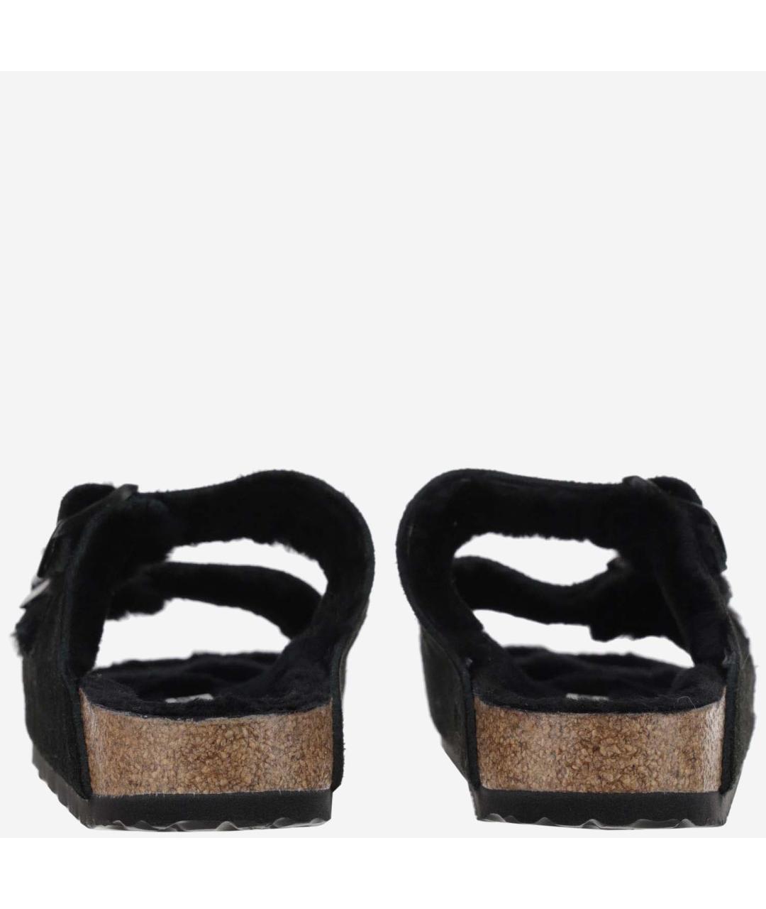BIRKENSTOCK Черные замшевые сандалии, фото 4