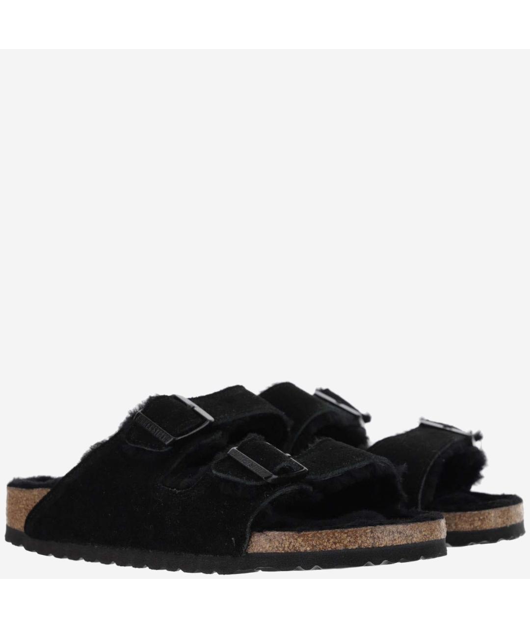 BIRKENSTOCK Черные замшевые сандалии, фото 3