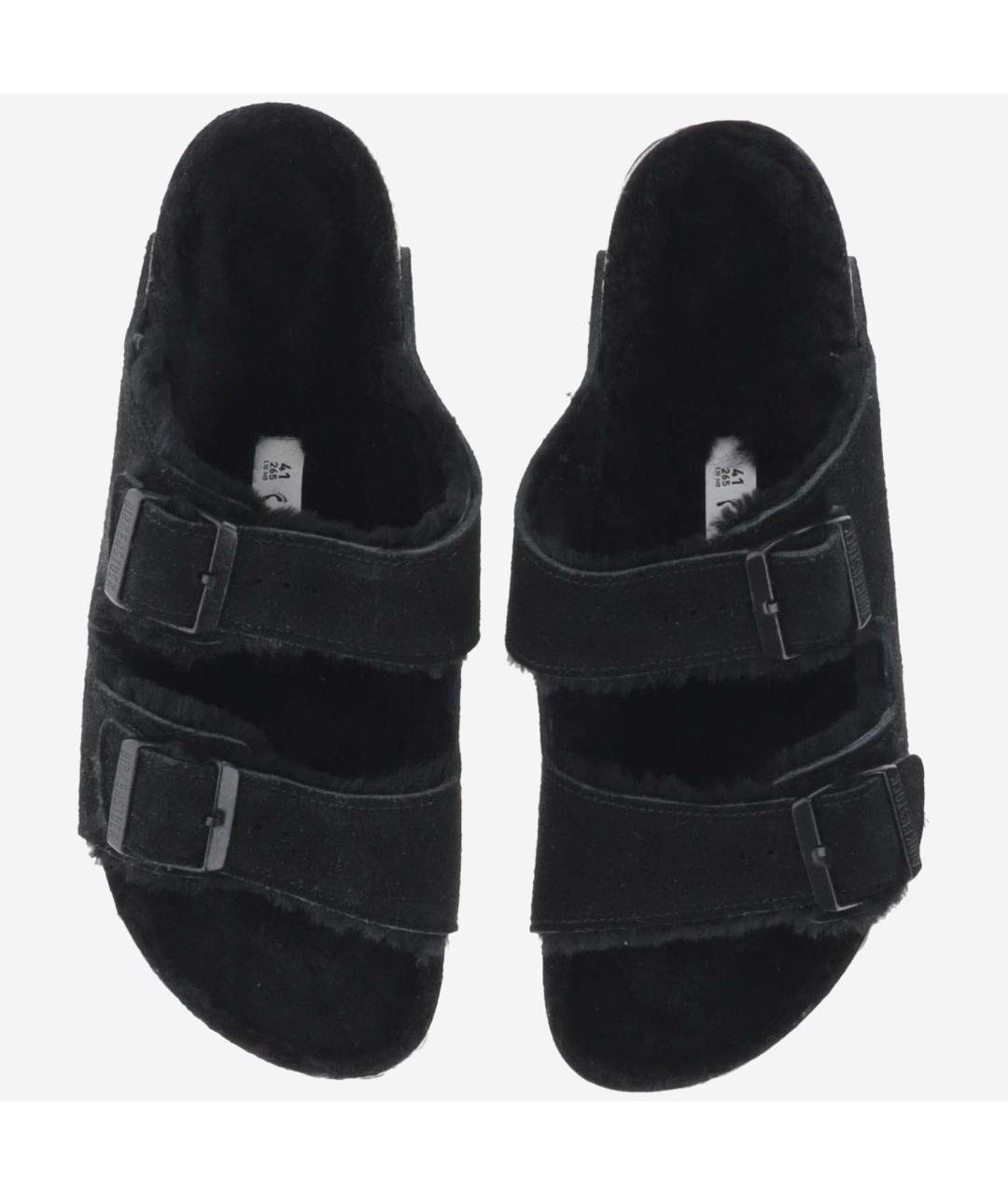 BIRKENSTOCK Черные замшевые сандалии, фото 2
