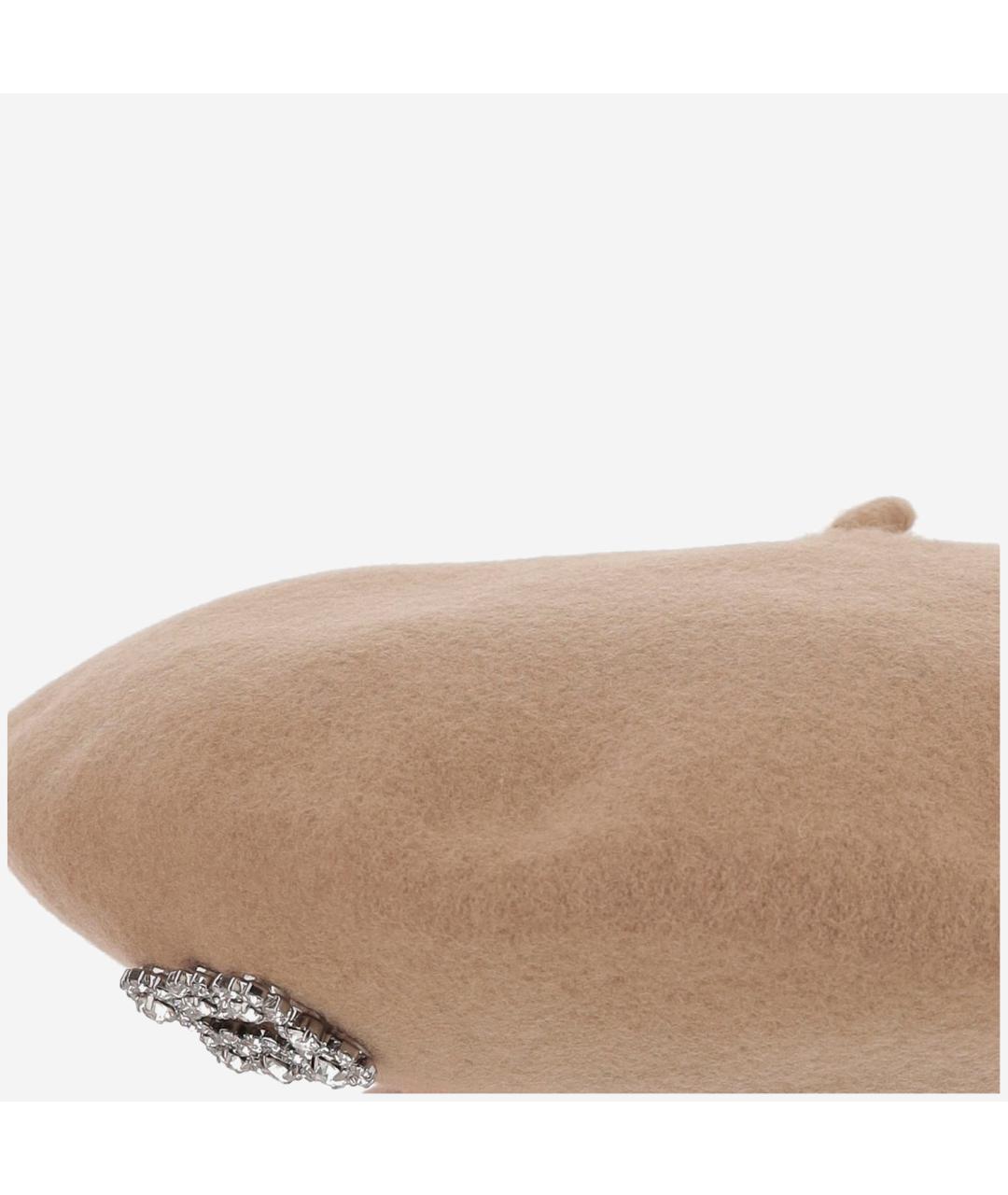 ROGER VIVIER Бежевая шерстяная кепка, фото 3